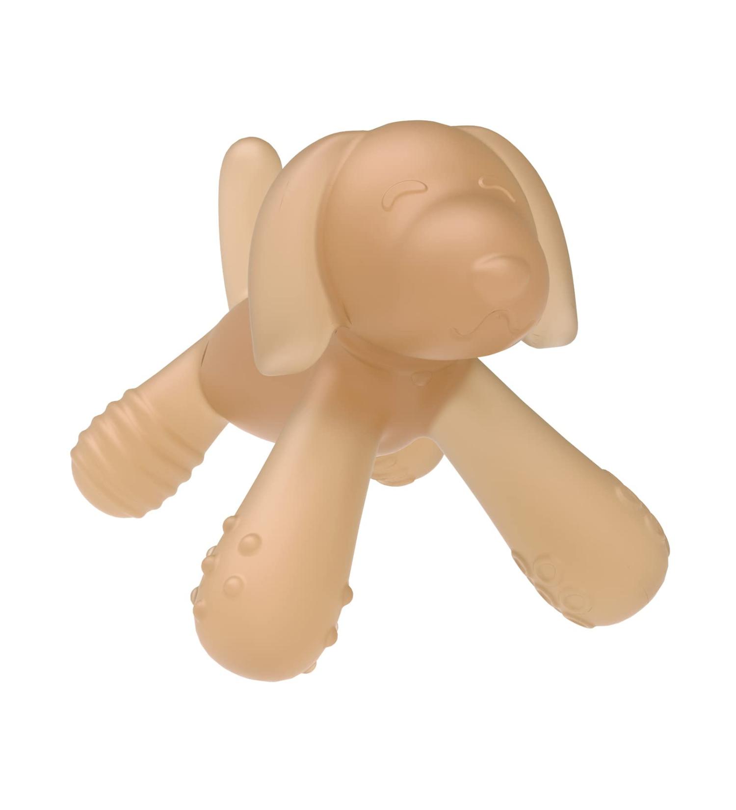 AULEGE Silicone Teething Toy - Soft Dog Shape Teether for Baby 3-18 Months, BPA-Free Chew Toy for Teething Pain Relief - Perfect Boy & Girl Birthday or Christmas Gift - Buy Online on GoSupps.com