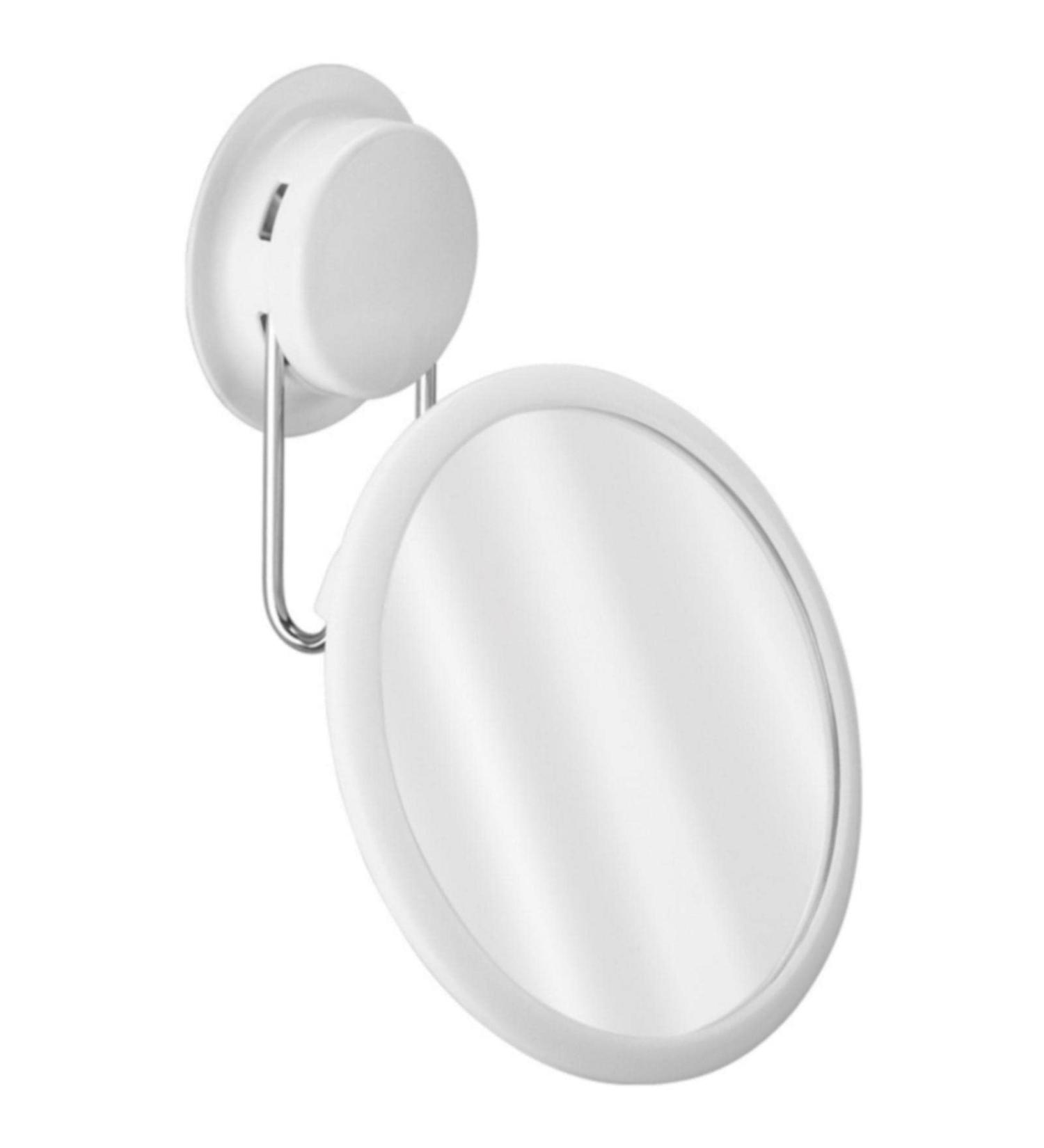 Tookie Fogless Shower Mirror - 360 Rotatable Stainless Steel Make Up Mirror for Bathroom - Buy Online on GoSupps.com