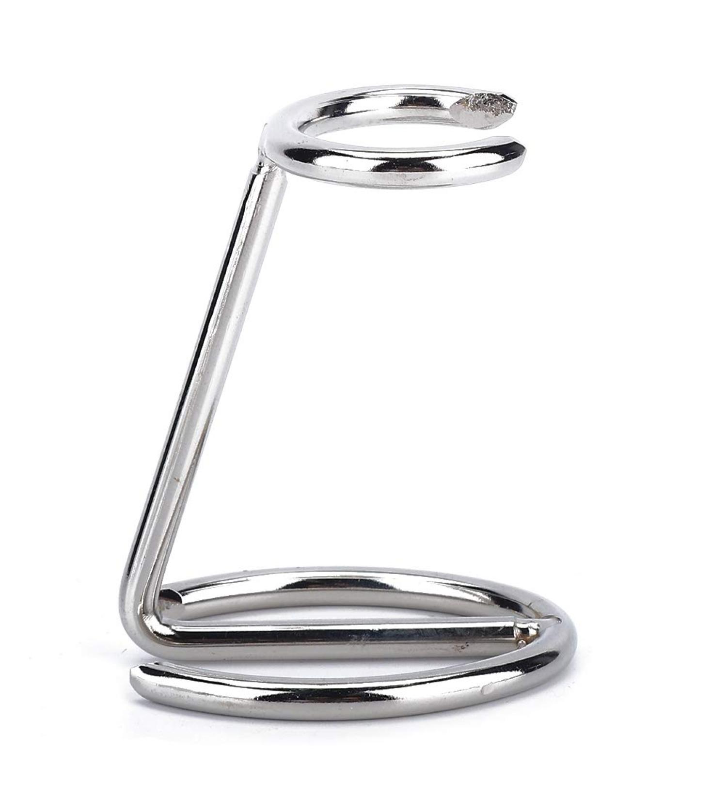 Stainless Steel Shaving Stand for Men's Razor and Brush - Ideal for Home, Salon, and Travel Use - Compatible with Various Razor Types and Sizes - Buy Online on GoSupps.com