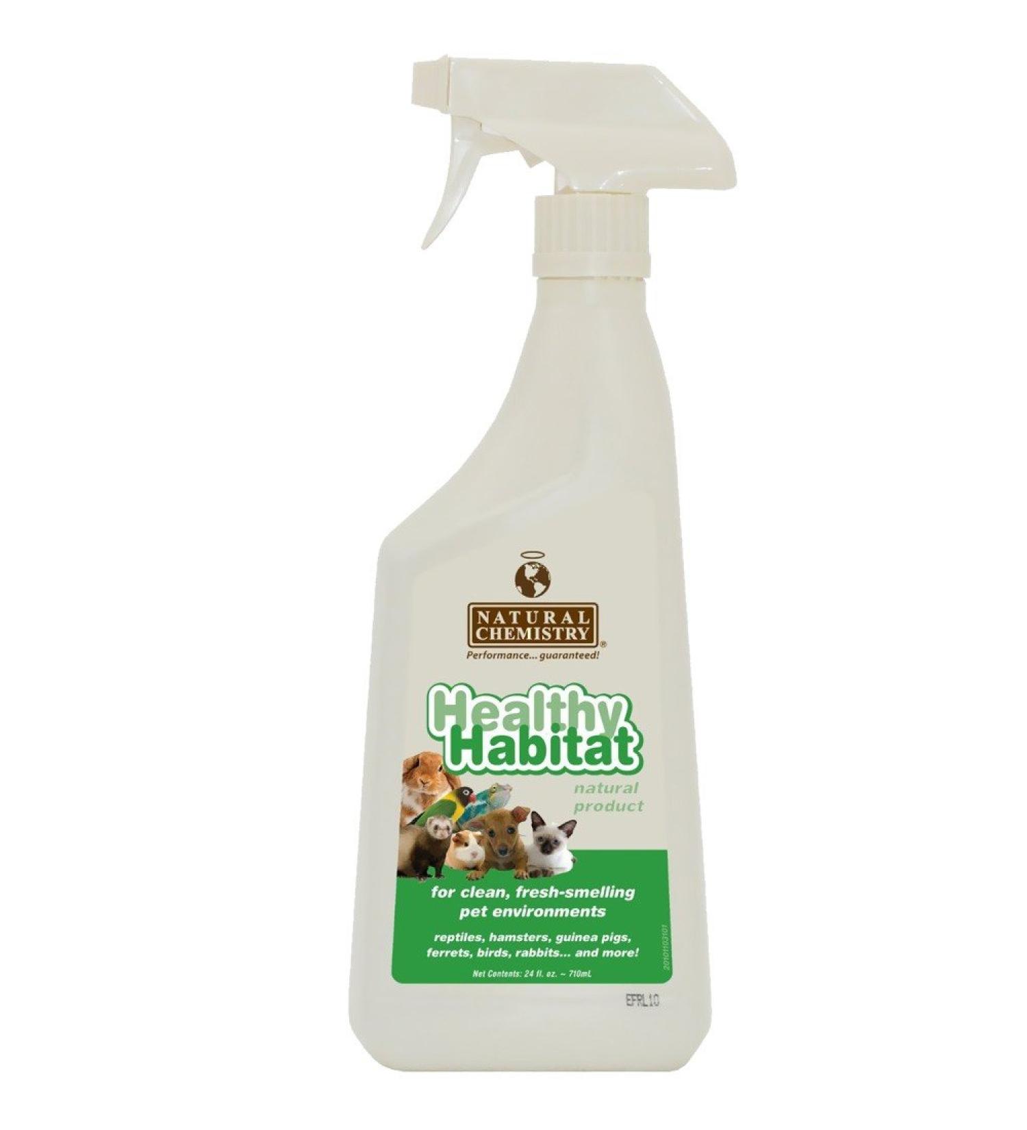 Healthy Habitat Natural Enzyme Bird Cage Cleaner for Glass, Metal and Plastic Cages, 24-Ounce