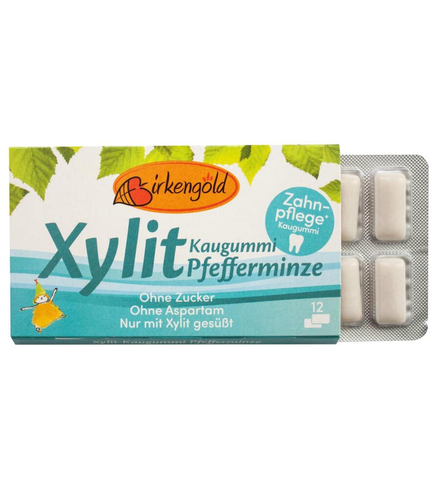Birkengold Chewing Gum Peppermint (12 Pieces) (0.02 Kg)