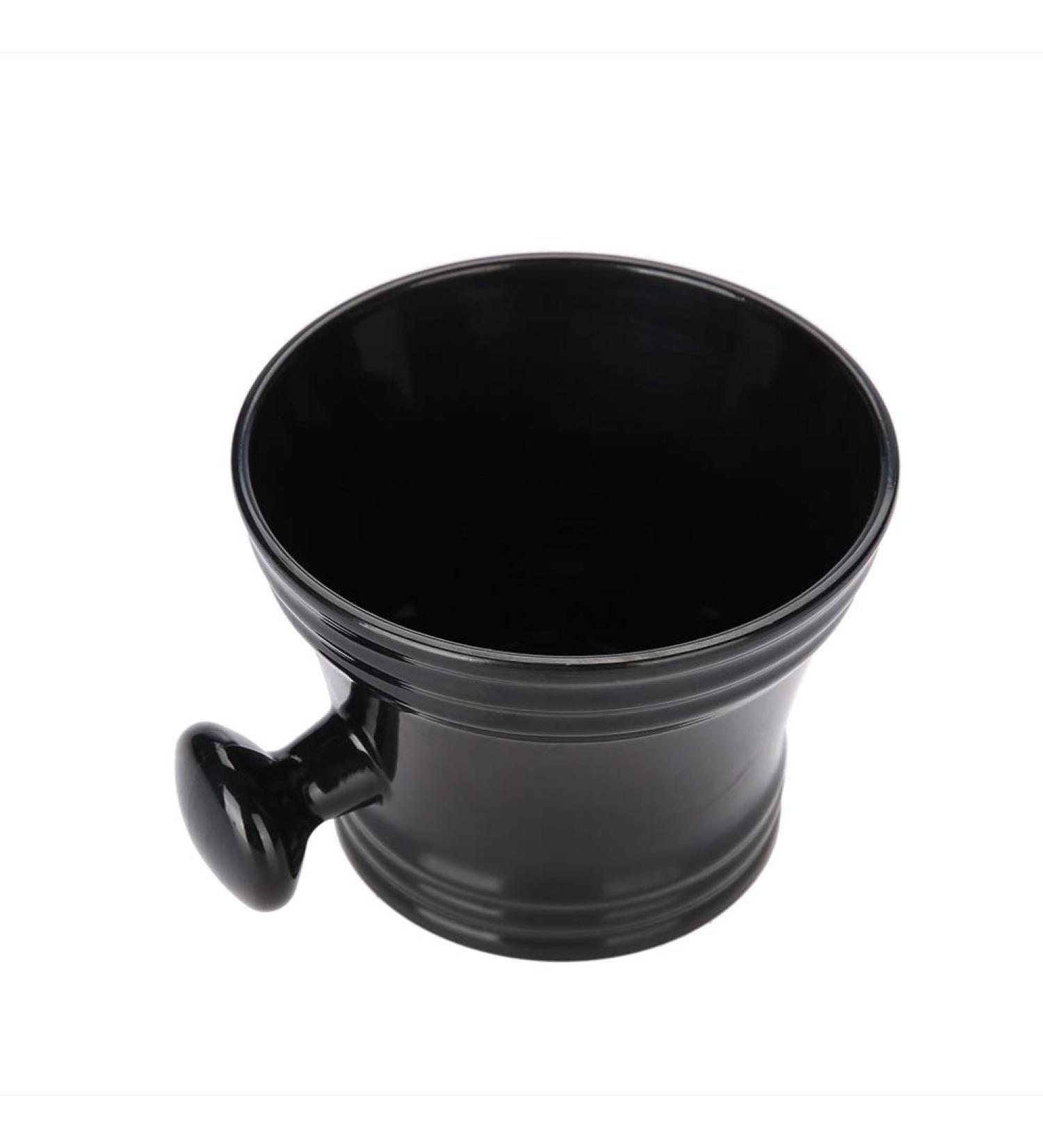 Premium Black Shaving Cream Bowl for Men | Plastic Soap Foam Shaving Bowl - Perfect for Smooth Shaves - Buy Online on GoSupps.com