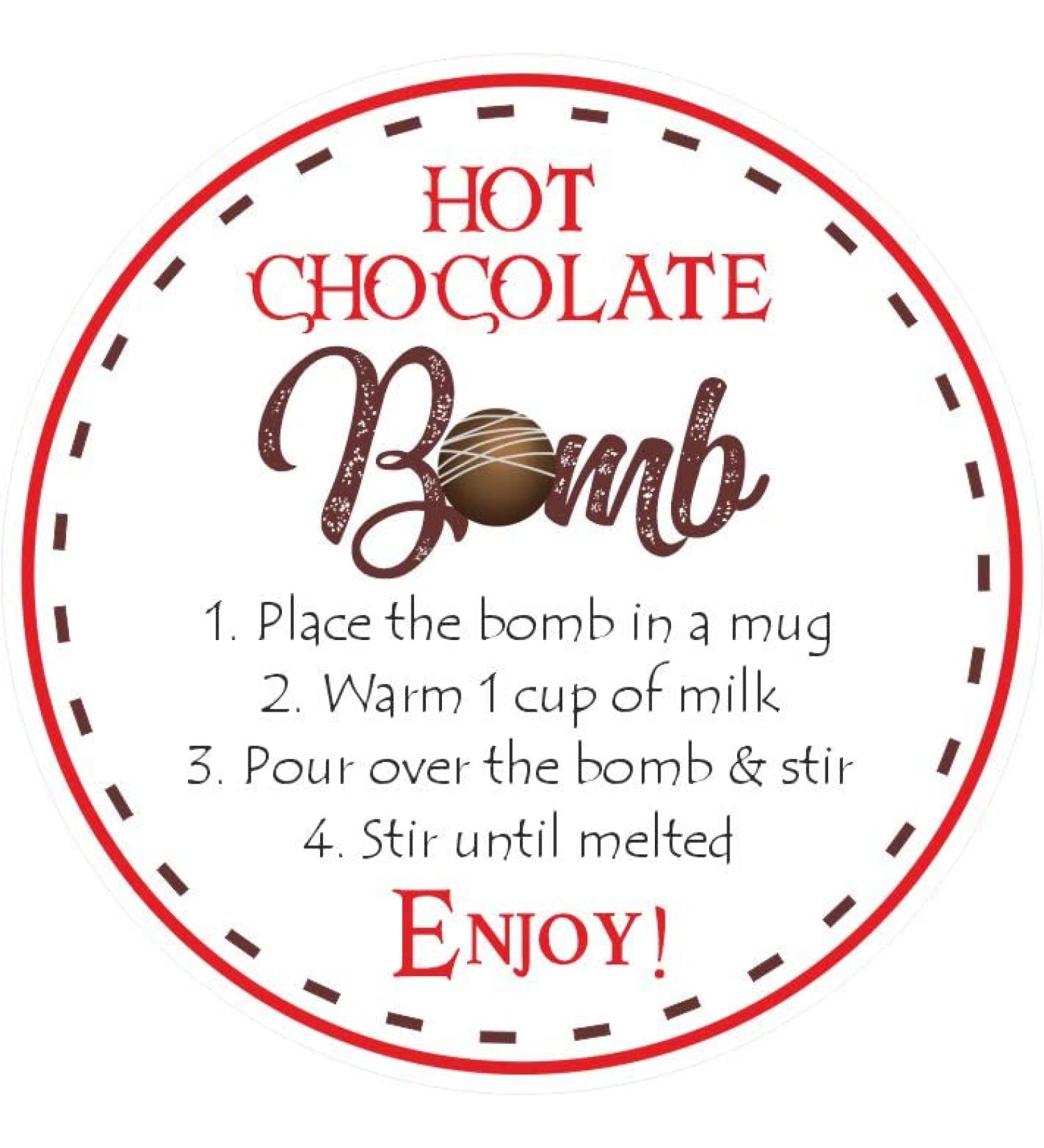 Hot Chocolate Bomb Stickers
