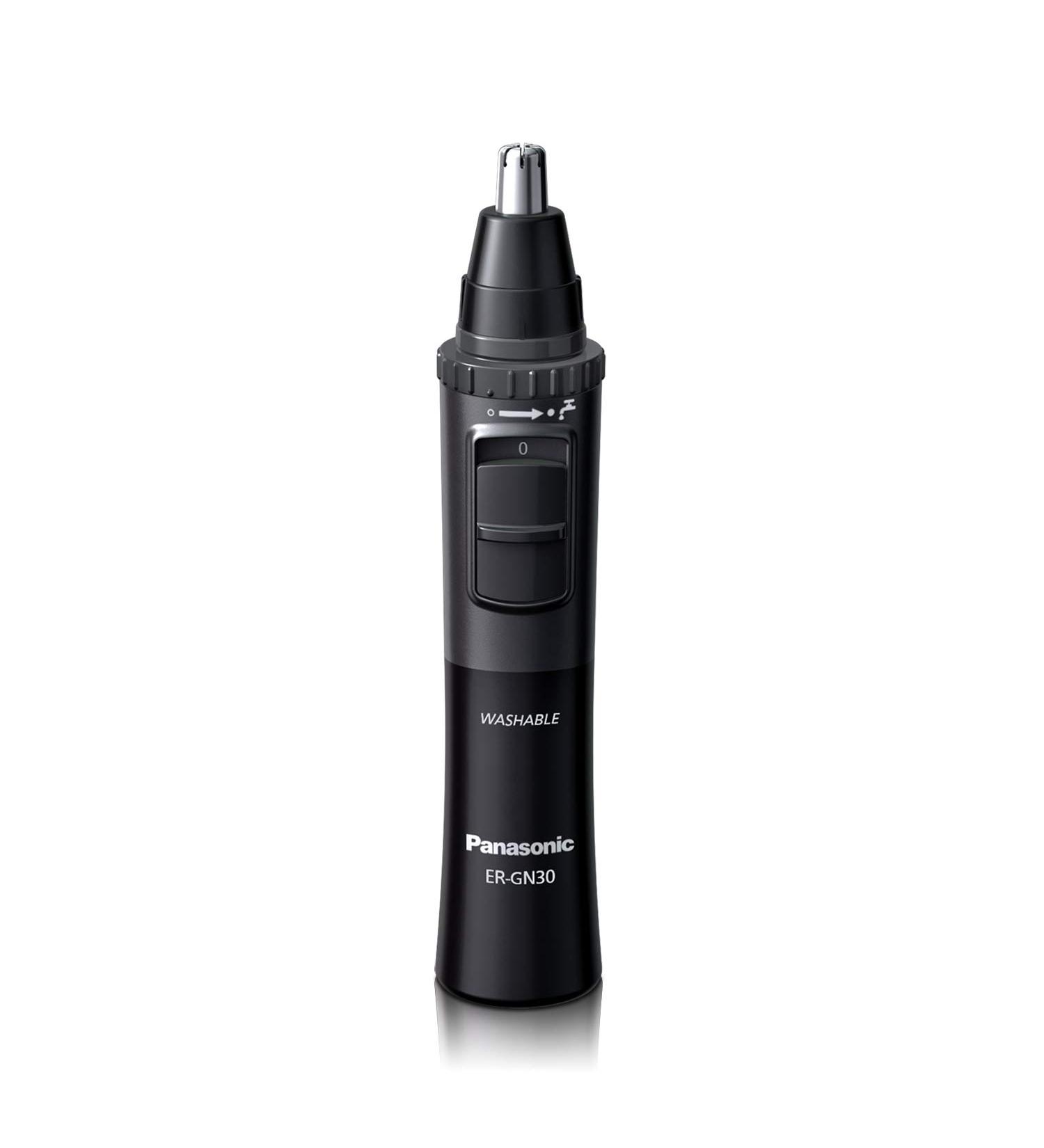 Panasonic Men's Ear and Nose Hair Trimmer | Wet/Dry, Hypoallergenic Dual Edge Blade | ER-GN30-H Black - Buy Online on GoSupps.com
