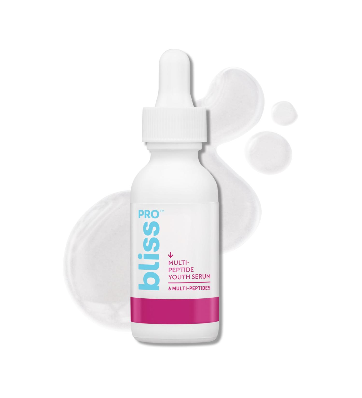 Bliss Multi Peptide Youth Anti-Aging Serum - Pore Refining Resurfacing Hydrating | Brighten & Reduce Lines & Wrinkles for Women - Shop Internationally - Buy Online on GoSupps.com