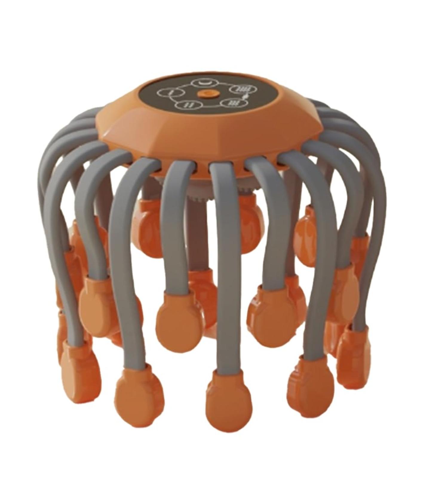 LOUFY 20 Massage Heads Scalp Massager | Red Light Therapy Vibrator | Stress Relief & Relaxation | Easy Install (Orange) - Buy Online on GoSupps.com