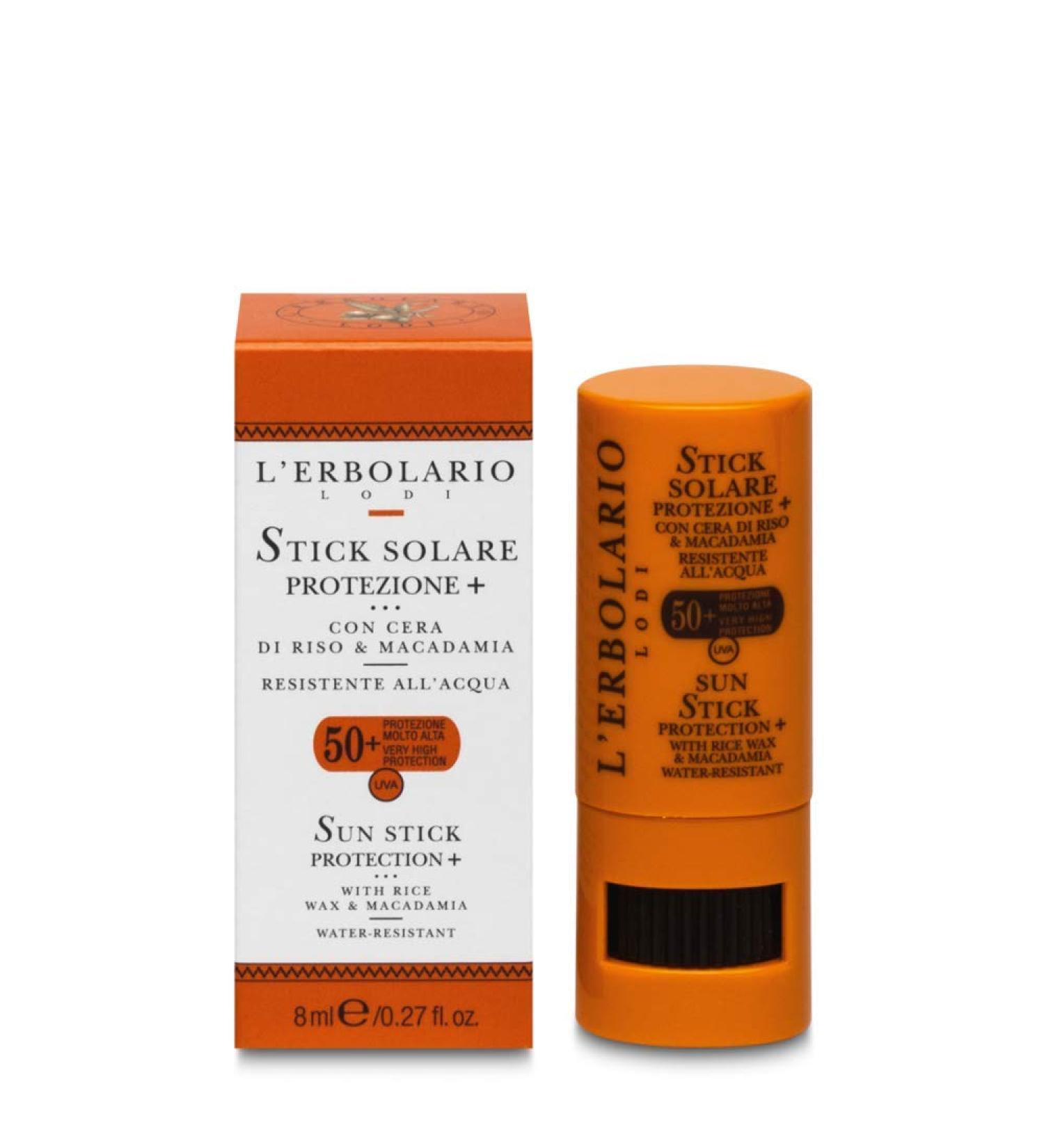 L'Erbolario sun protection stick for face and d collet high UVA and UVB protection SPF 50 size: 8 ml