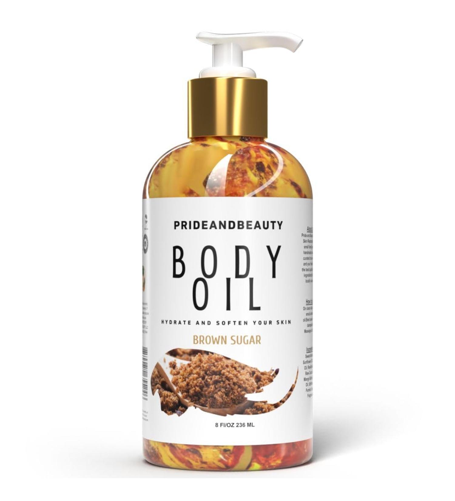 PrideandBeauty After Shower Oil. Skin Hydrating Oil. Body Oil Scented. Body Oils For Women Dry Skin. (Vanilla Buttercream) (8 OUNCES Brown Sugar) - Buy Online on GoSupps.com