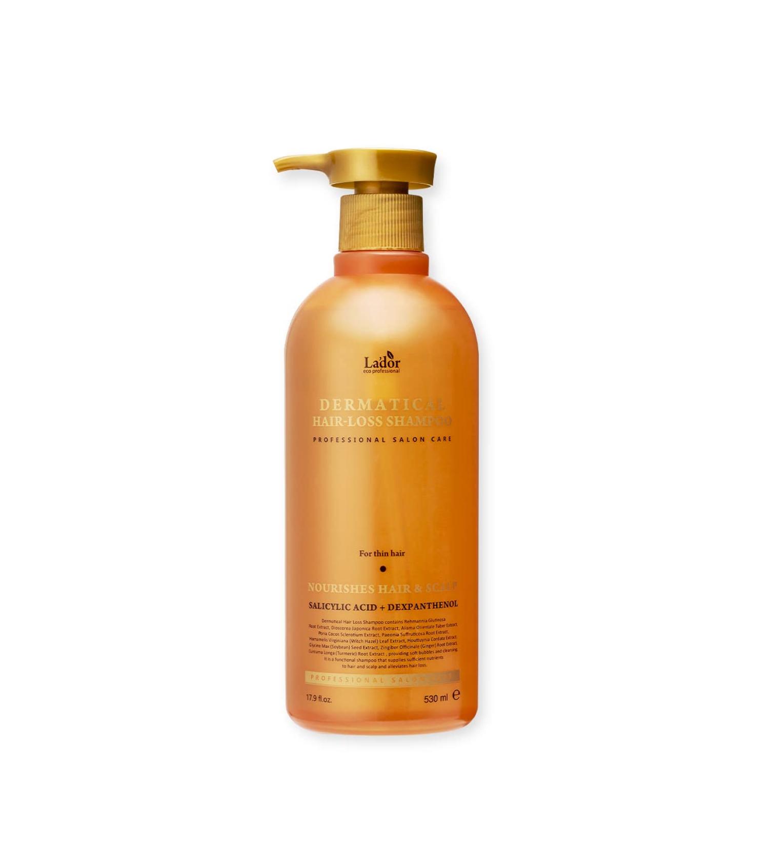 LA'DOR Dermatical Hair-Loss Shampoo Fine Hair 530 ml Without Sulfates Against Hair Loss Deeply Cleanses Hair Removes Dead Cells Restores Structure of Damaged Hair - Buy Online on GoSupps.com