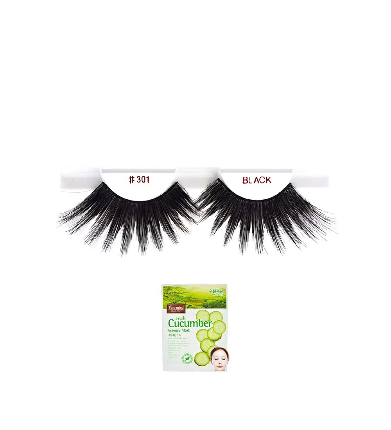 301 12 Pairs 100% Human Hair Eyelashes - Luxurious & Natural Look for International Shipping - Buy Online on GoSupps.com