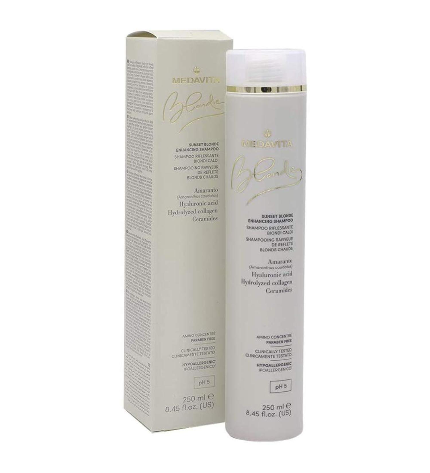 Medavita Blondie Sunset Lightening Shampoo For Warm Blondes 250ml