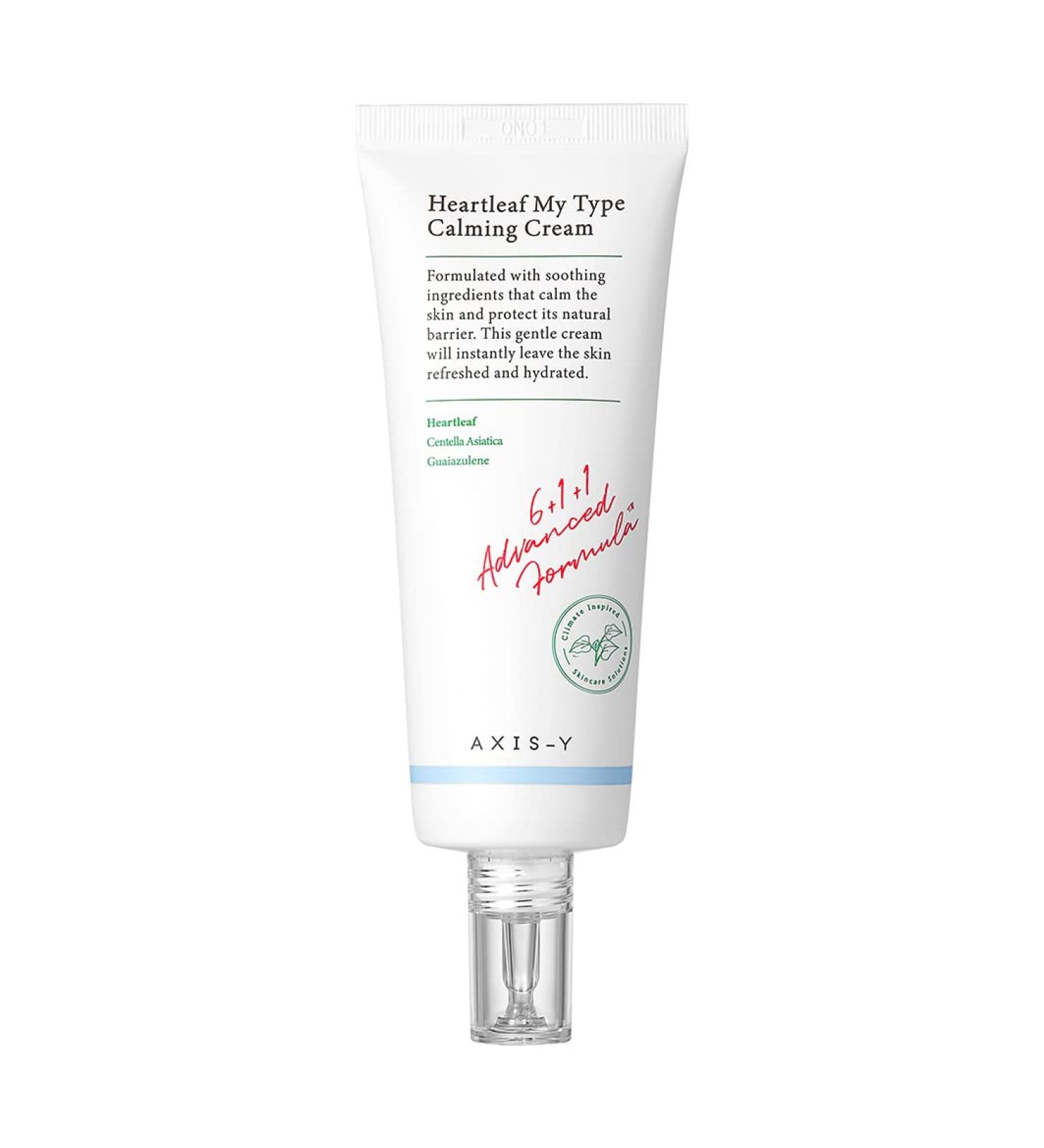 AXIS-Y Heartleaf My Type Calming Cream 60ml - Hydrating Gel Moisturizer for Sensitive Skin with Centella Asiatica - Korean Skincare - Buy Online on GoSupps.com