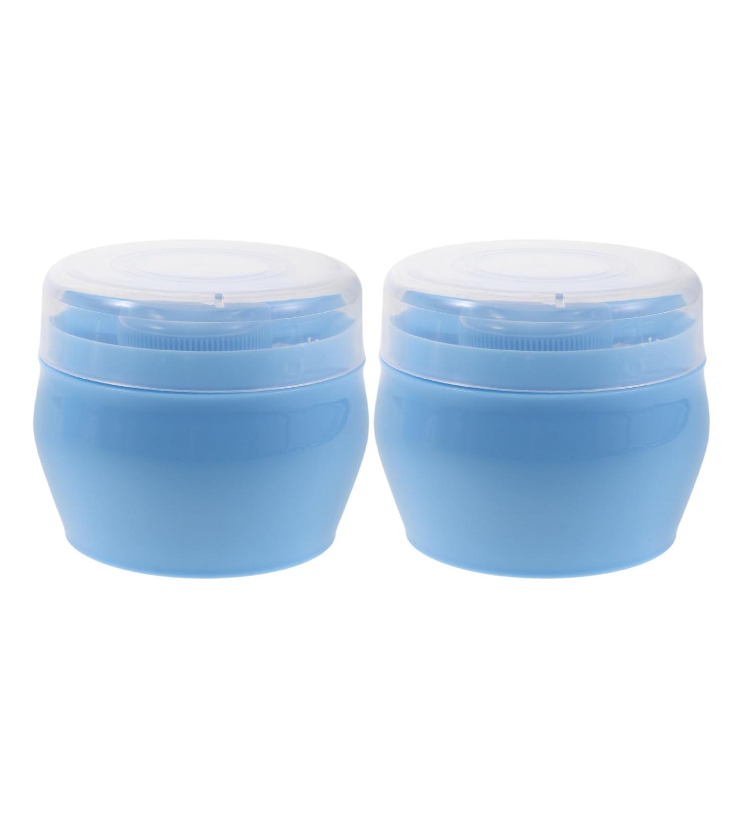 Healeved Lot de 2 Bo tes Poudre de Voyage avec Houppette Bleu Ciel Distributeurs Rechargeables pour Poudre Corporelle B b tuis tanches Adapt s aux Soins Peau Sensible et Changes - Buy Online on GoSupps.com