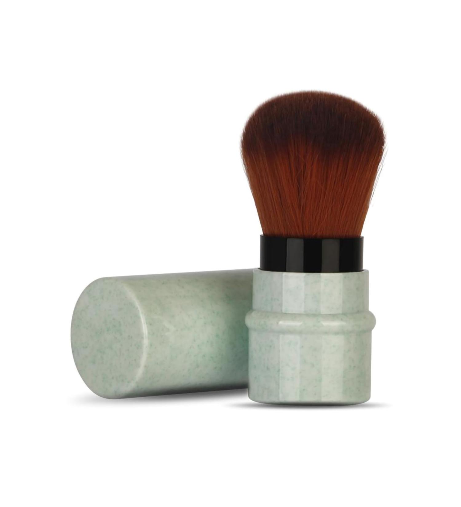 Makeup Brushes Liquid Foundation Brush Short Marbling Makeup Foundation Brush Stretchable Handle Blusher Powder Brush (Green) - Buy Online on GoSupps.com