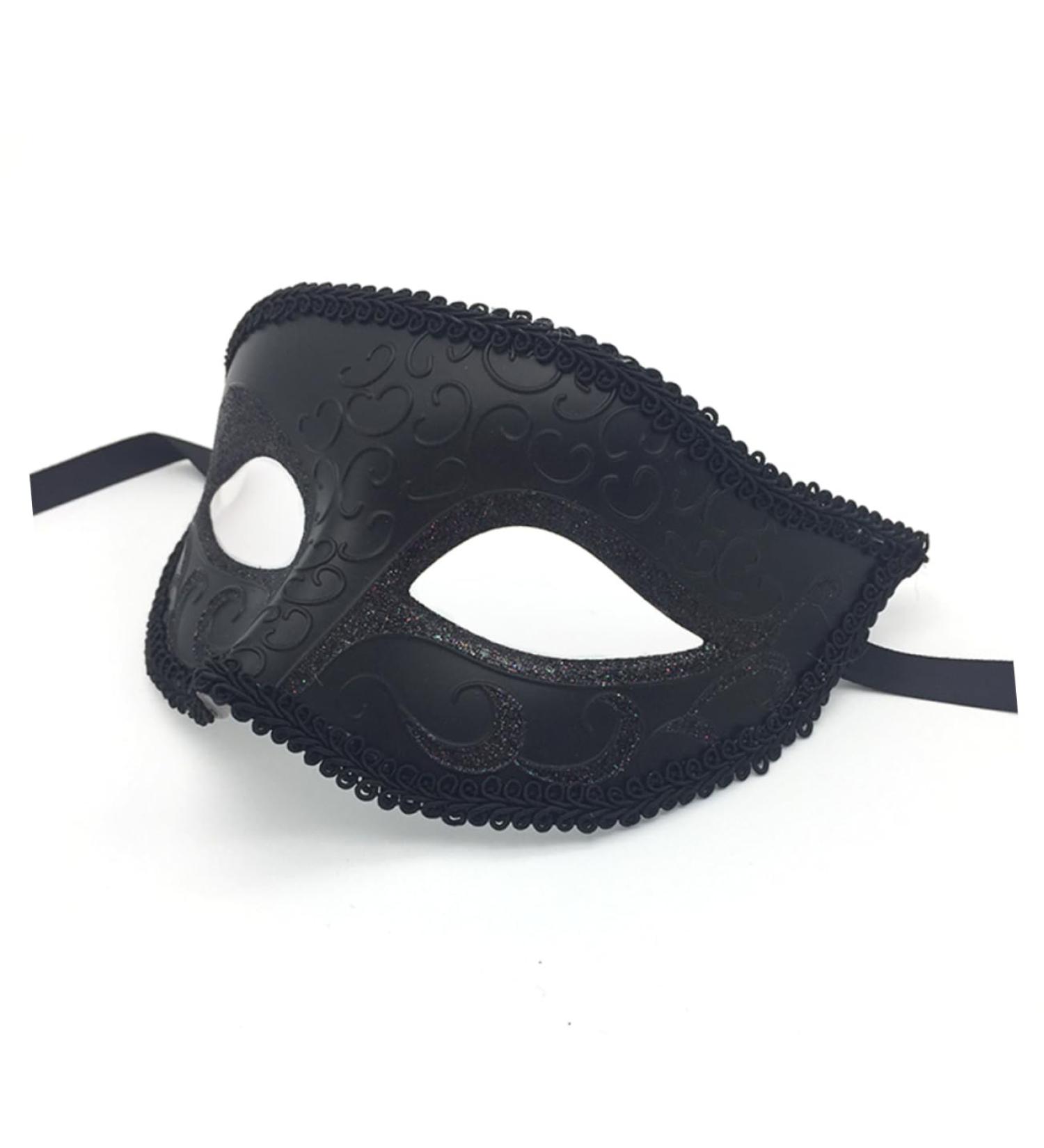 Mikinona Masquerade Costume Eye Mask Costume Party Black Costume Stand Out Mask Black Maskes Halloween Makeup Black Outfits Party Mask Men and Women Prom - Buy Online on GoSupps.com