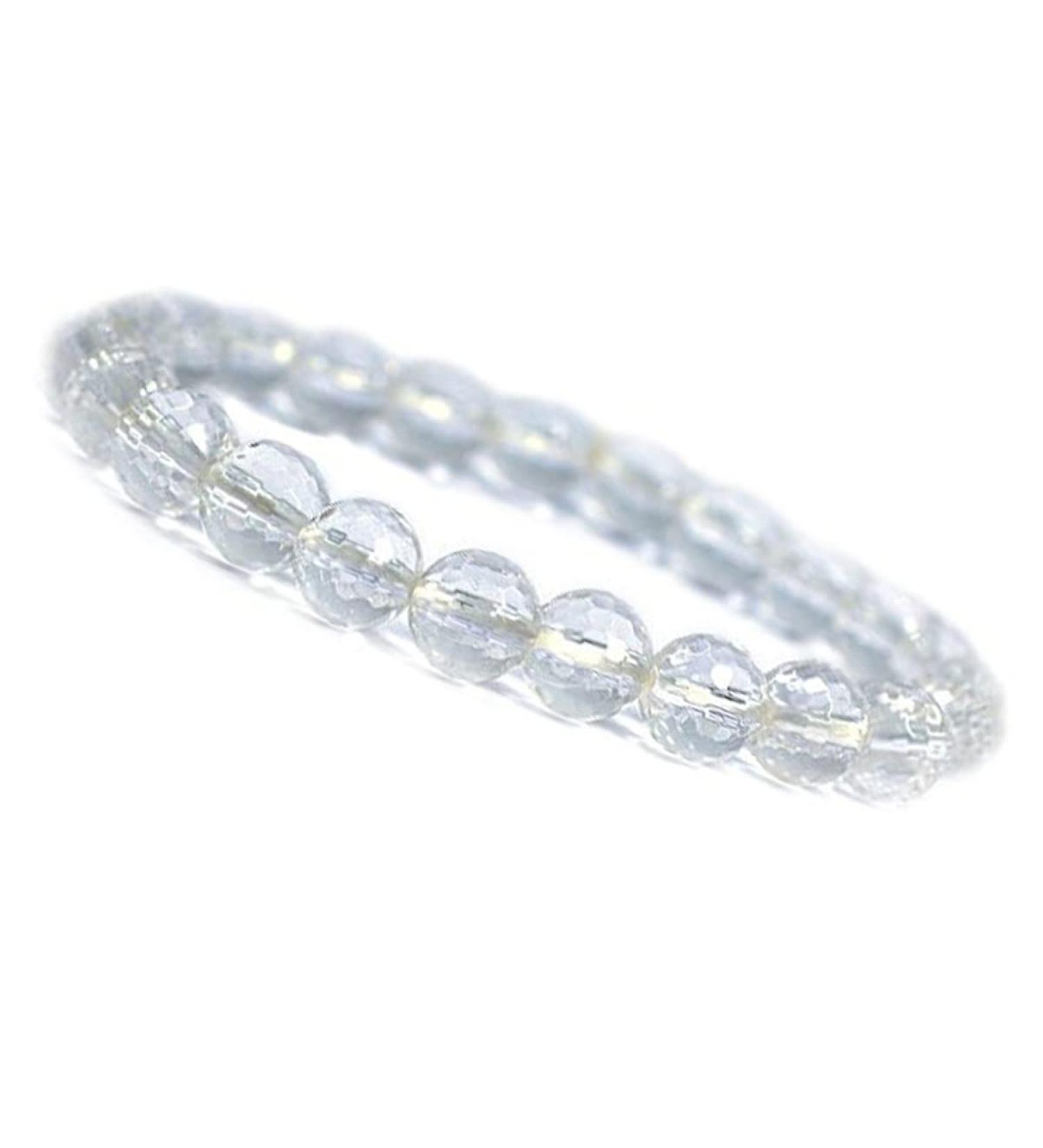 Emilys Gems Power - Chakra Bracelets | Stretchable | 8mm Natural Stone - For your well-being Opalite