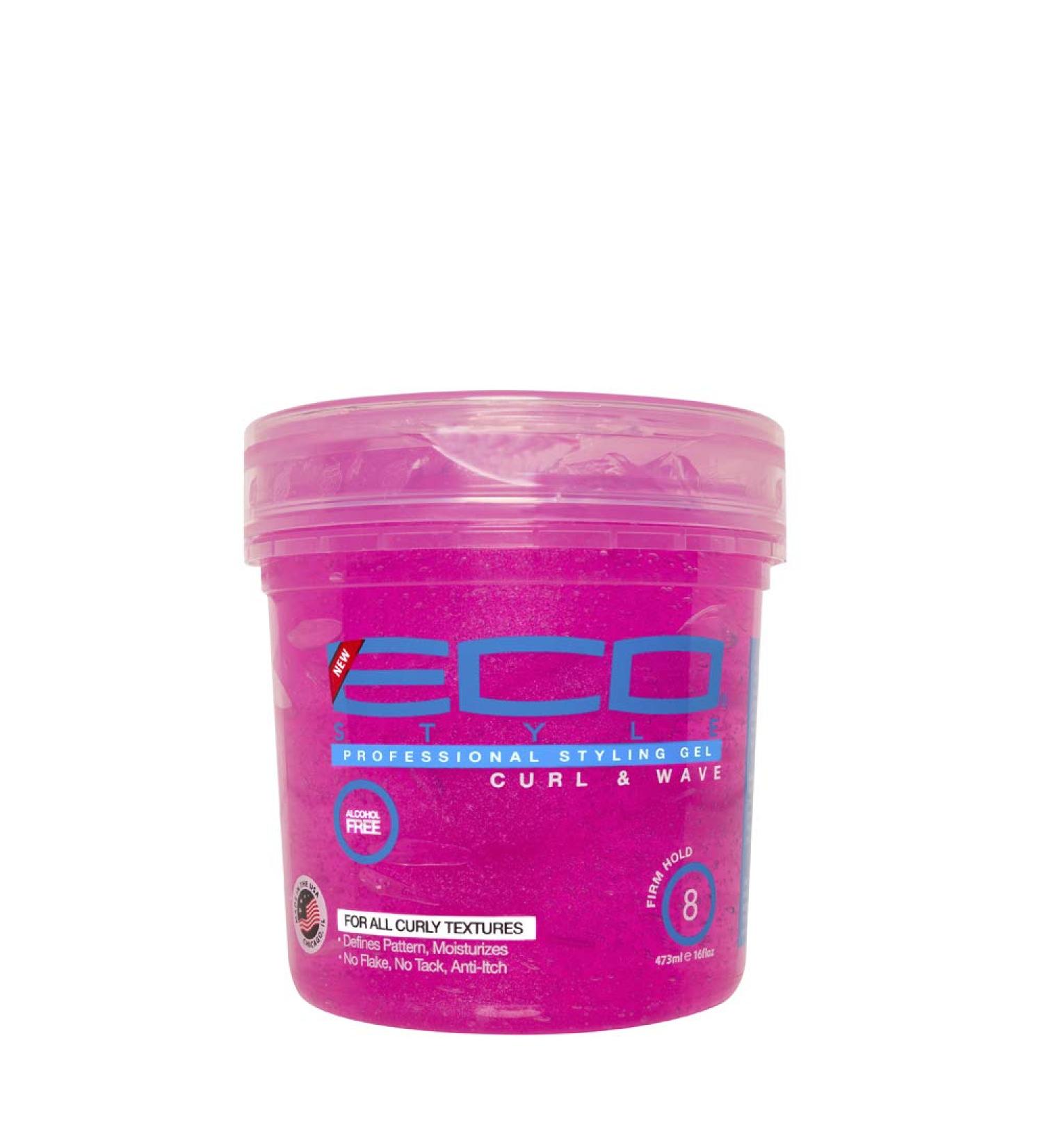 Ecoco Eco Style Hair Gel 16 Oz - Curl And Wave Formula, Alcohol-Free, Anti-Itch, Perfect Hold For Angled/Tapered Sides - Ideal For Wavy Hair, No Flakes, Moisturizing, Not Animal Tested - Buy Online on GoSupps.com