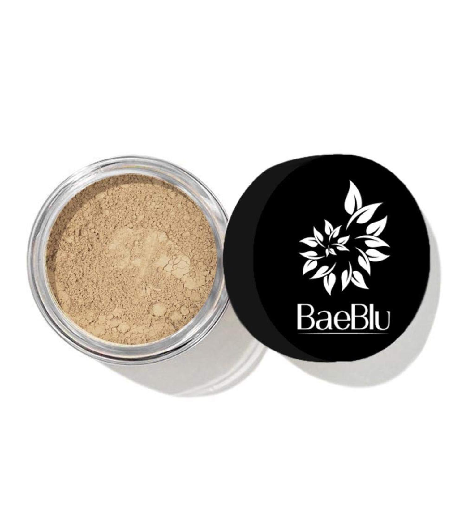 BaeBlu InstaFame Loose Mineral Foundation Powder - Full Coverage Matte with Natural SPF for Sensitive Skin - Buy Online on GoSupps.com
