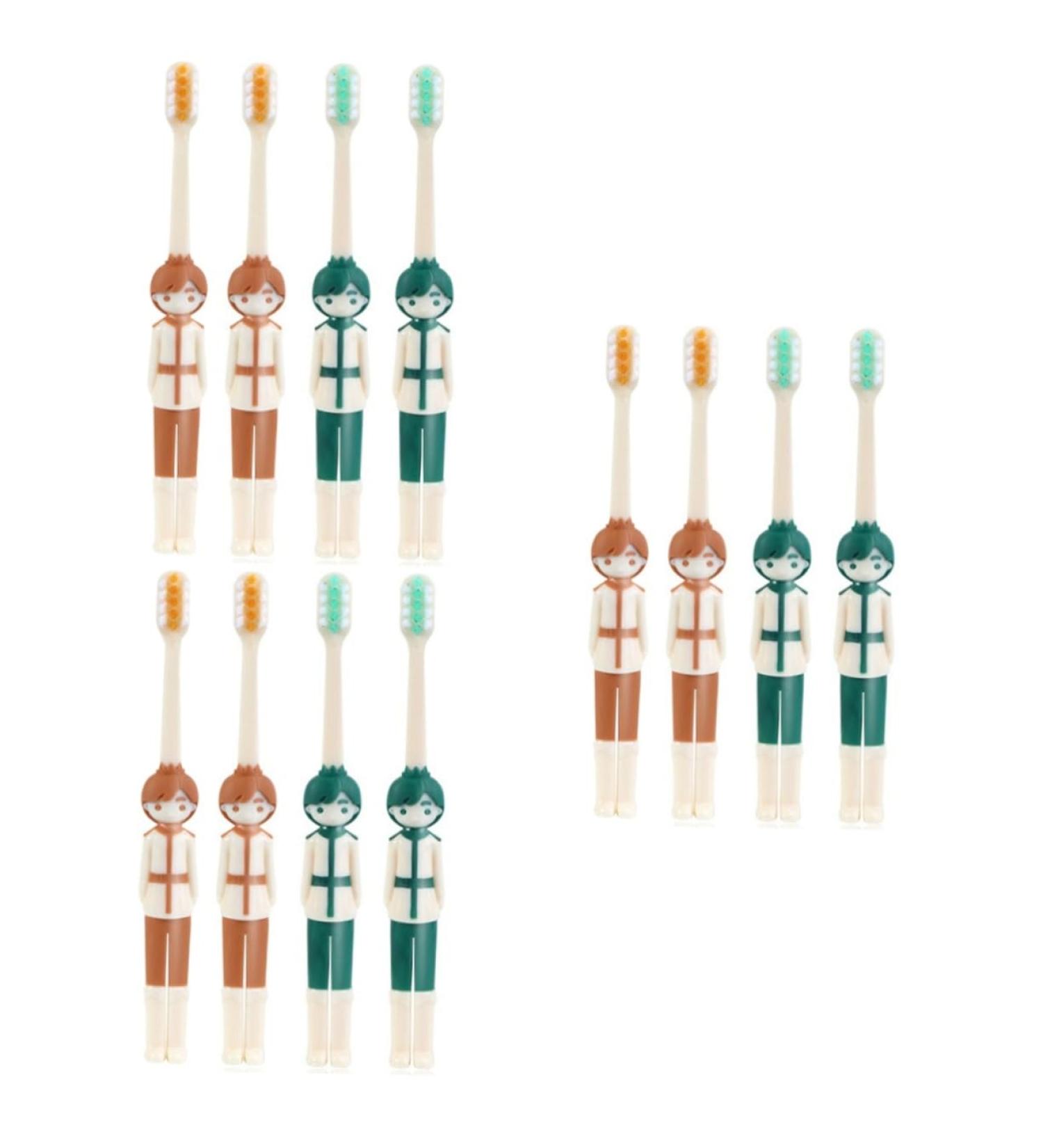 Buy Minkissy Children's Travel Toothbrush Case - 12 Pack Disposable & Manual Toothbrushes - Ideal for Kids - Travel Size Soft Nylon - Perfect for Toddlers - Buy Online on GoSupps.com