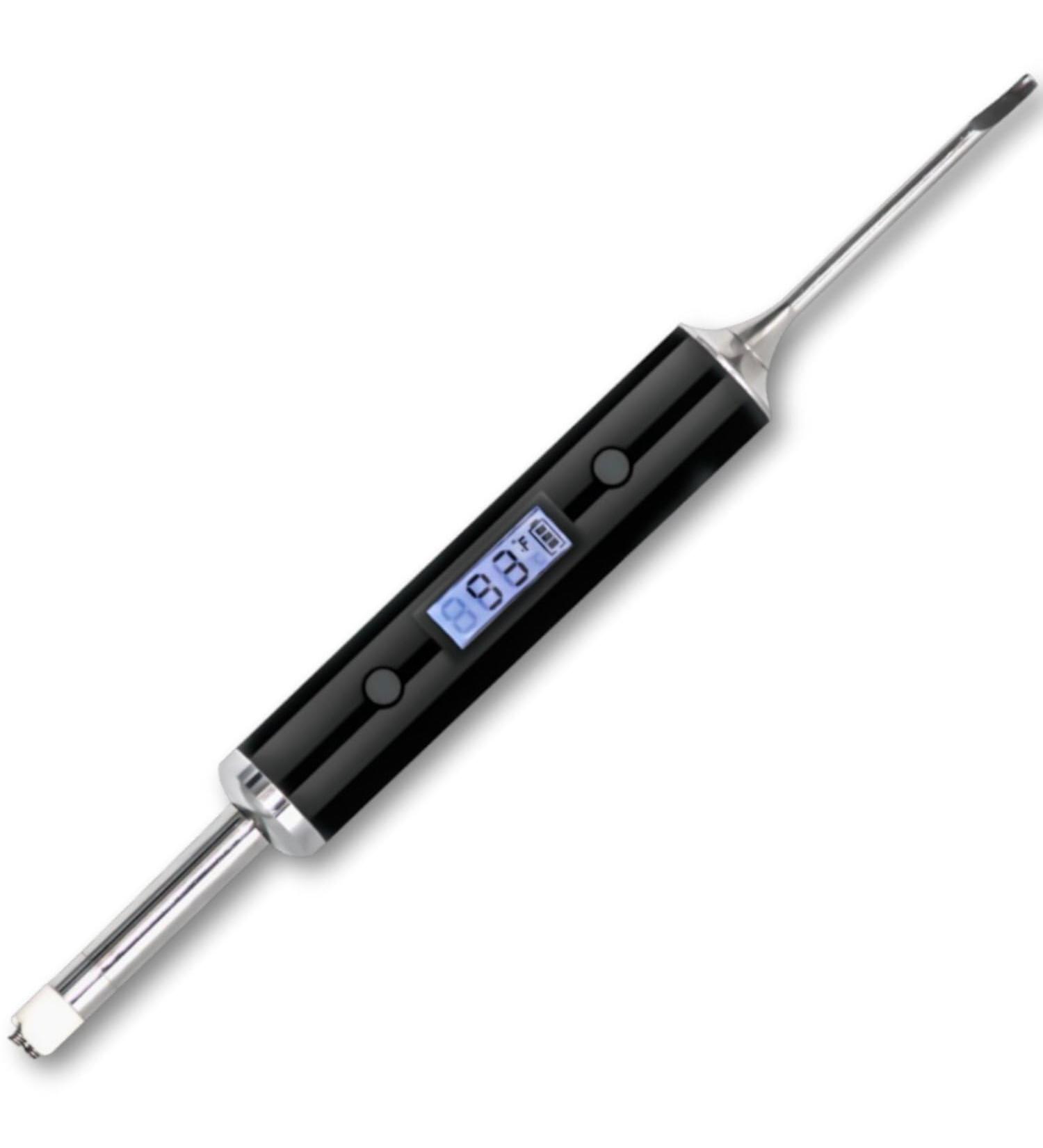 Graveda/Digital Thermometer/Dabbing Tool Accessories/for Banger/Nail with Temperature Display and Color Indicator Black
