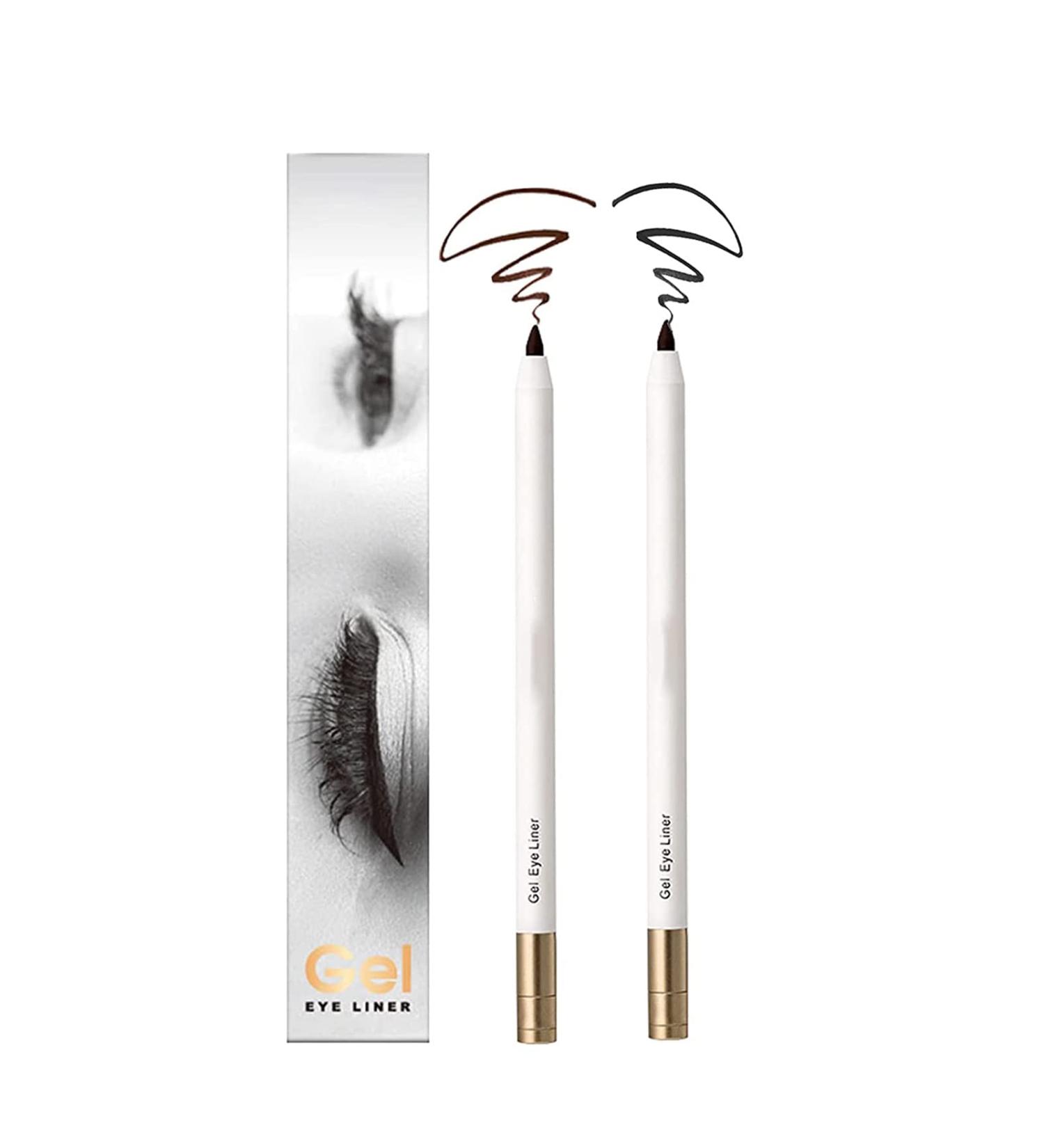 DADASHAO Waterproof Dual Eyeliner Pencil Set - Long Lasting, Sweat-proof, High Pigmented Black & Brown Shades - Buy Online on GoSupps.com