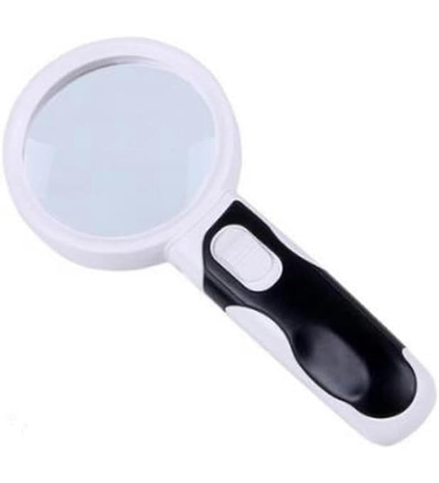 Portable 20 Times Optical with LED Lights Diameter 80mm Handheld Backlit Magnifier for Reading Full of Stars - Buy Online on GoSupps.com