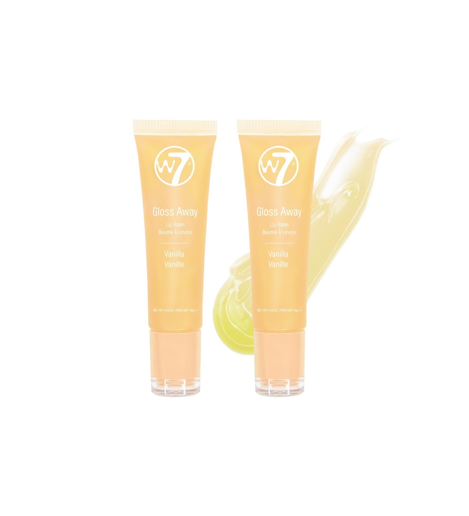 W7 Gloss Away Lip Balm - 2Pcs - Nourishing Lip Balm Formula With Shea Butter - Vanilla - Buy Online on GoSupps.com