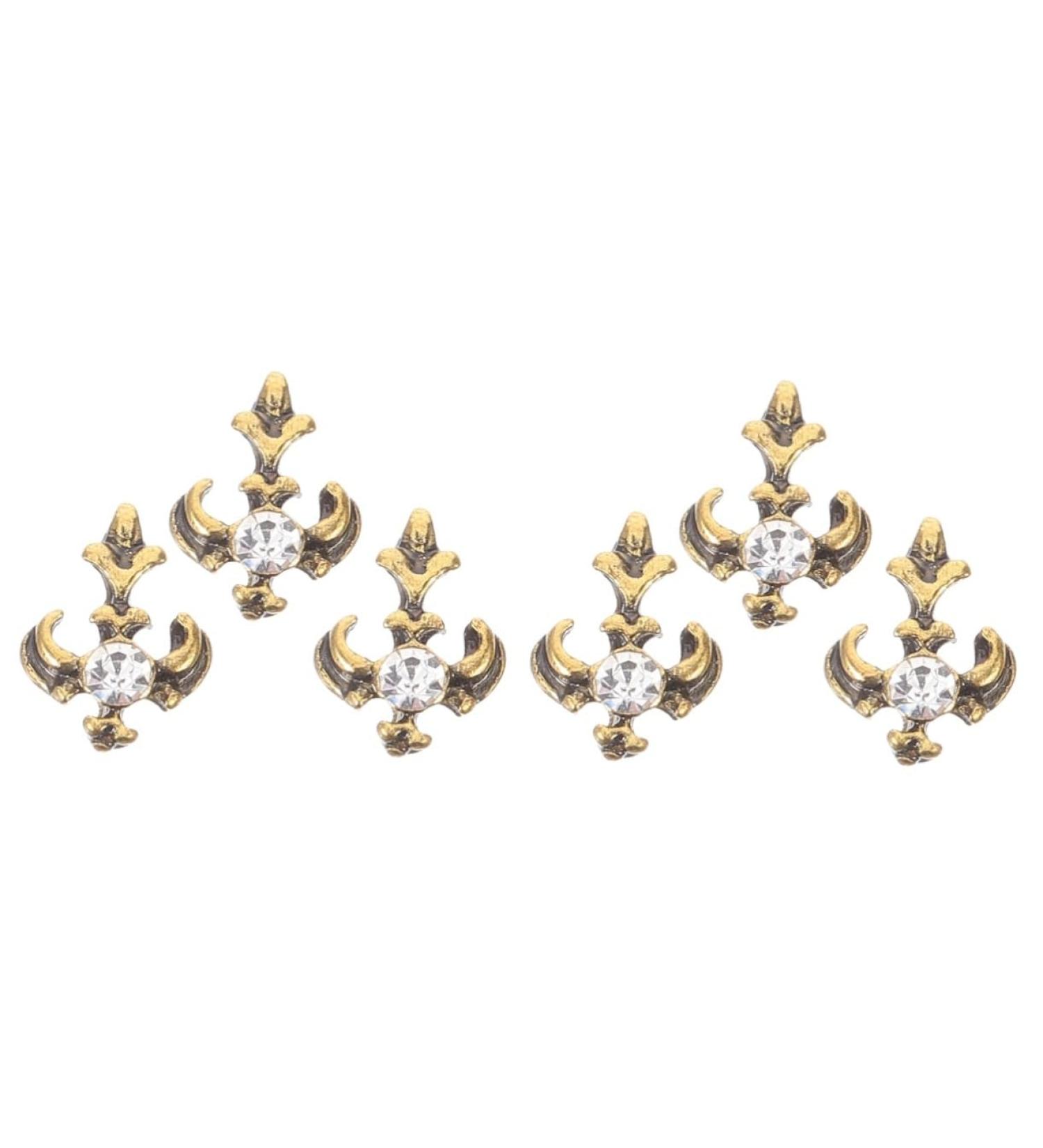 CALLARON Tooth Gems Kit 6 Pcs Retro Vintage Decor Retro Decor Cosplay Grill Teeth Grills Chemicals Hip Hop Dental Tooth Jewels - Buy Online on GoSupps.com