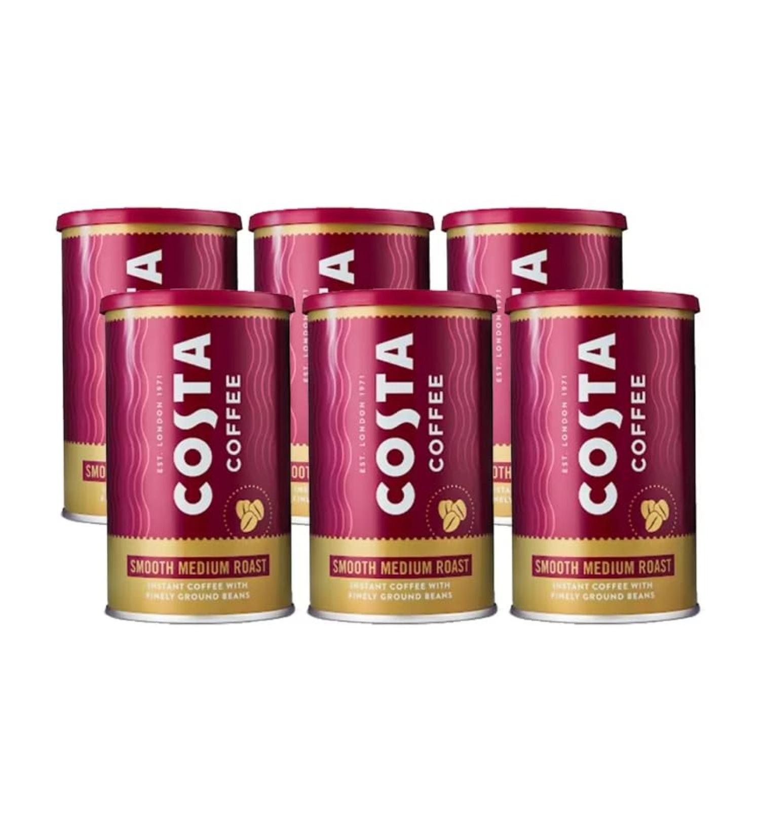 CONCEPTA LONDON Coffee Smooth Medium Roast Instant Coffee 6 x 100g