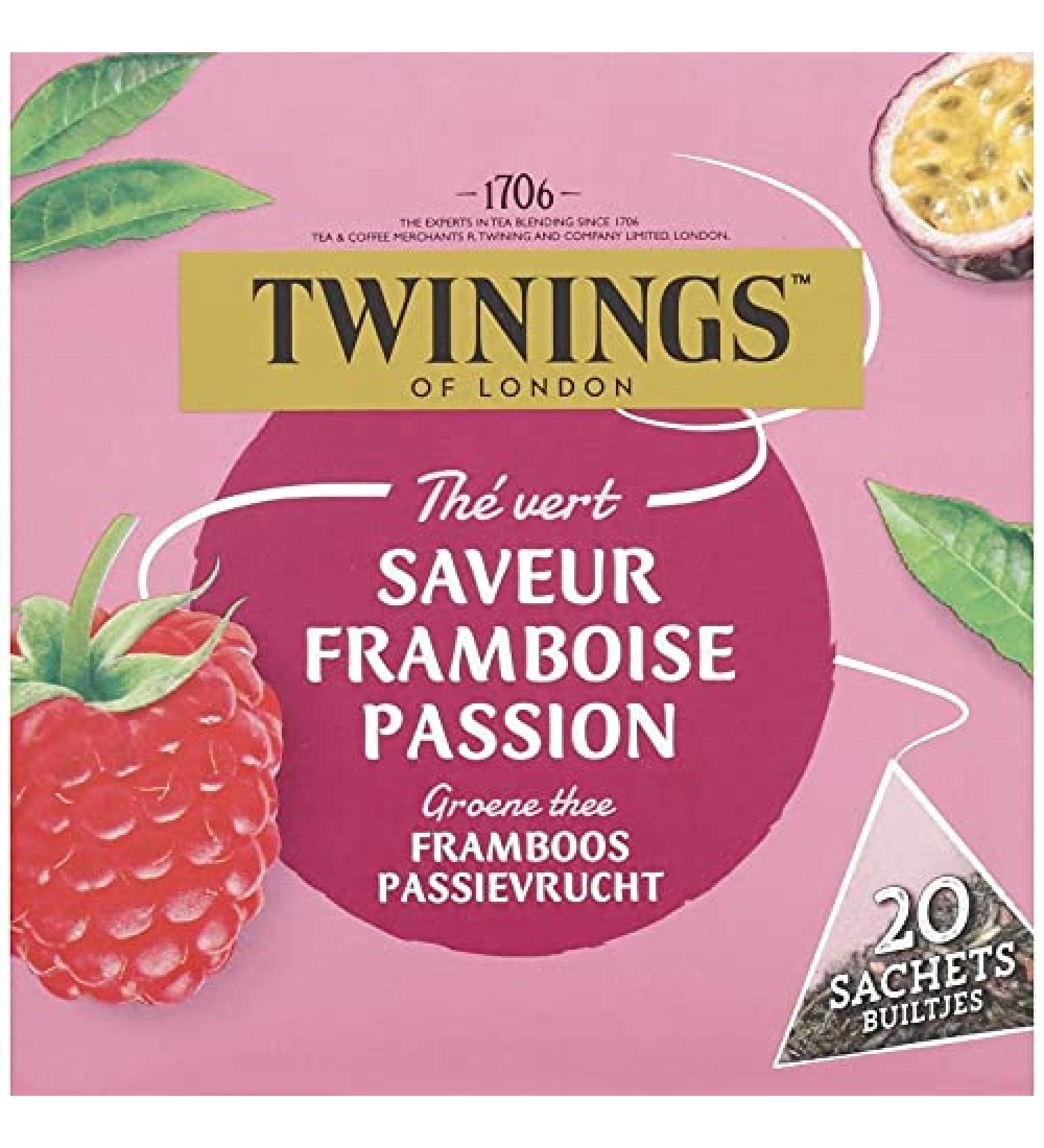 TWININGS - The Vert La Framboise Passion - Lot De 4 - Vendu Par Lot