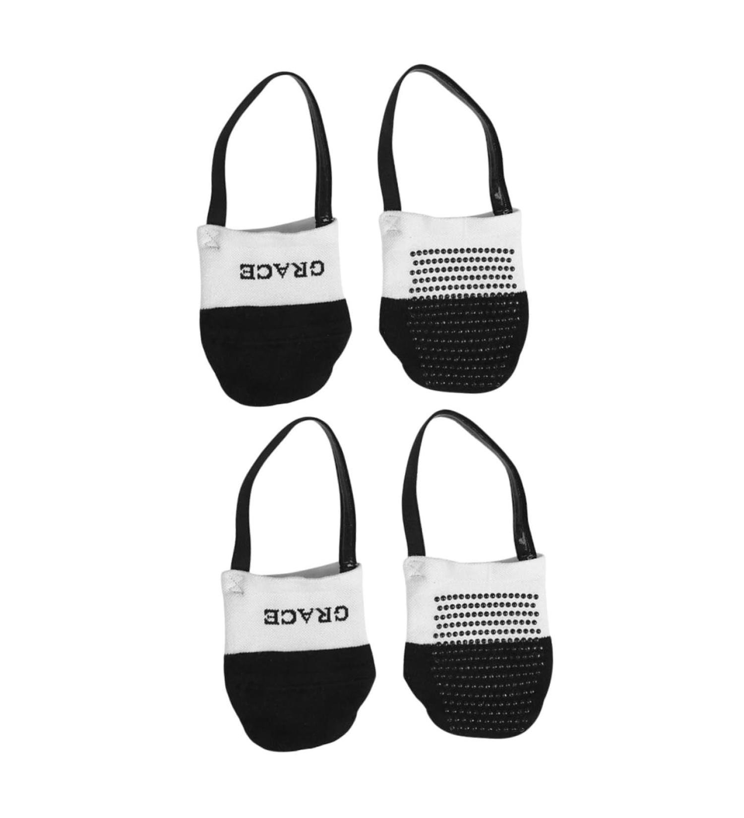 Buy Gatuida 2 Pairs Yoga Socks - Anti-Drop Forefoot Pad & Toe Topper - Perfect for Barre Ballet & Fitness | International Shipping Available - Buy Online on GoSupps.com