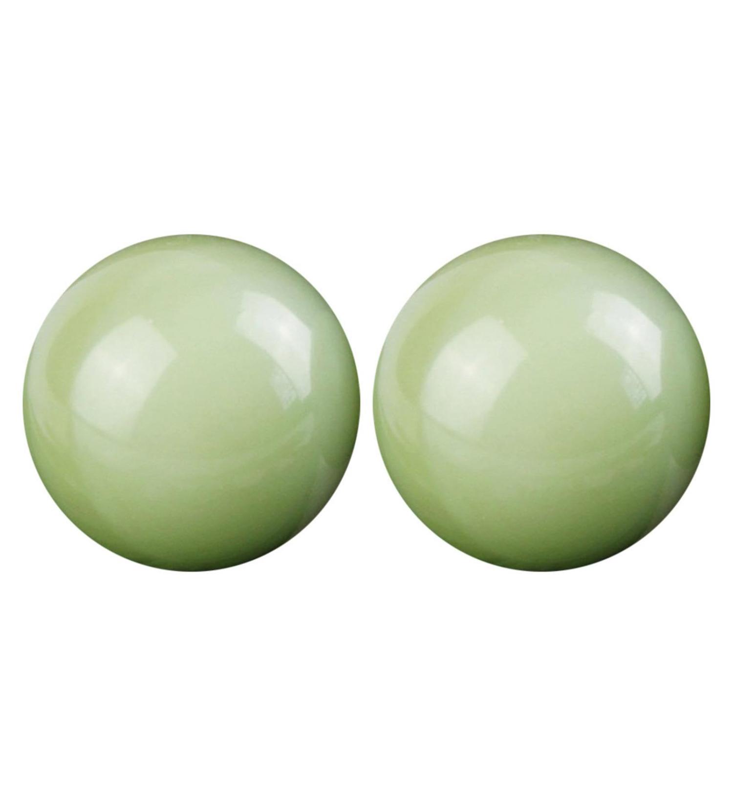 Schungit Massage Ball Set - Intensive Crystal Massage & Health Care | Chinese Meditation Hand Balls for Wellness & Movement - Buy Online on GoSupps.com