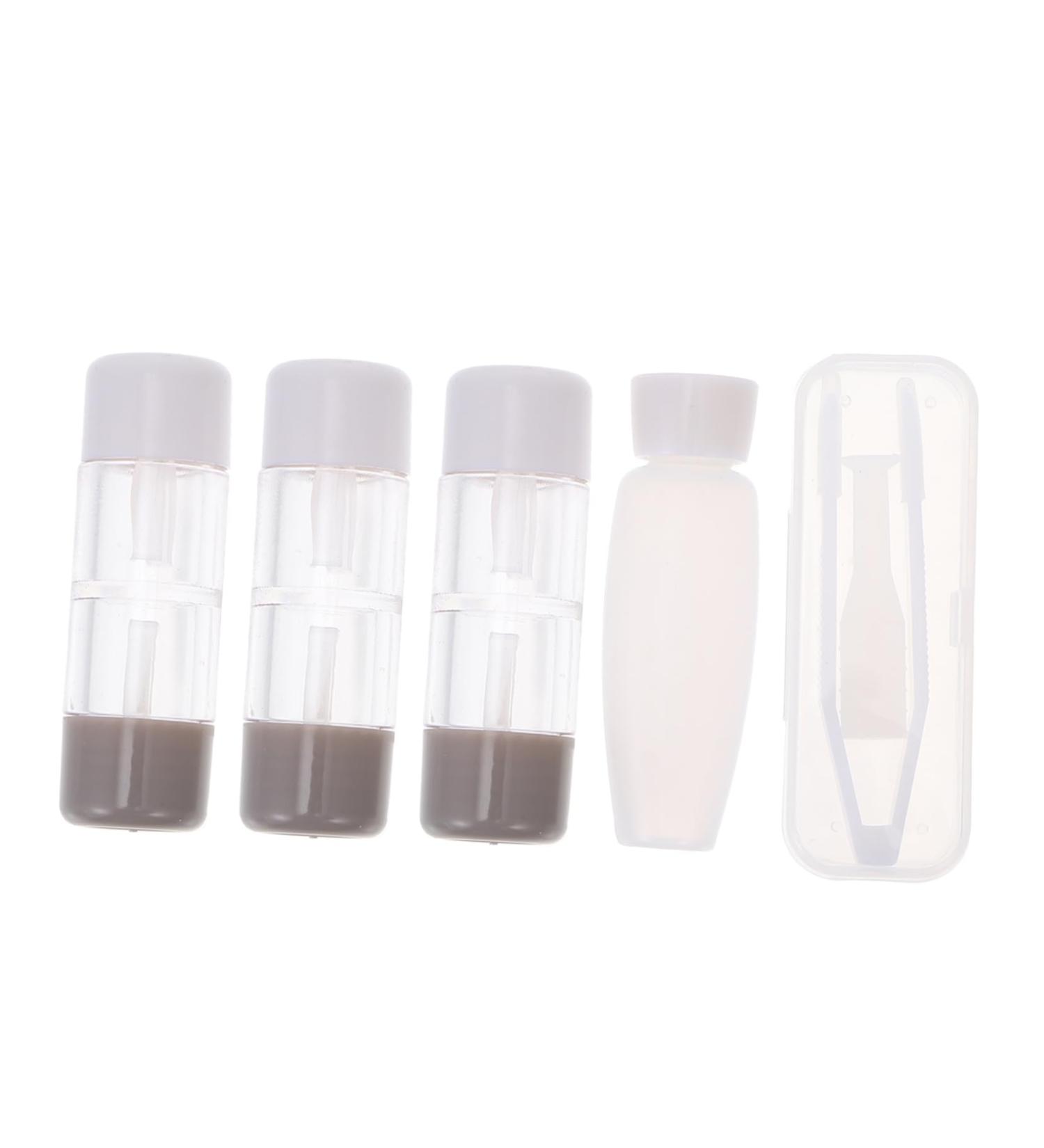 Buy Solustre 3-Piece Cardboard Contact Lens Holder Set - Eye Care Organizer Clear ABS Plastic Lens Storage Container - Perfect for Tweezers Kits & Supplies - Buy Online on GoSupps.com