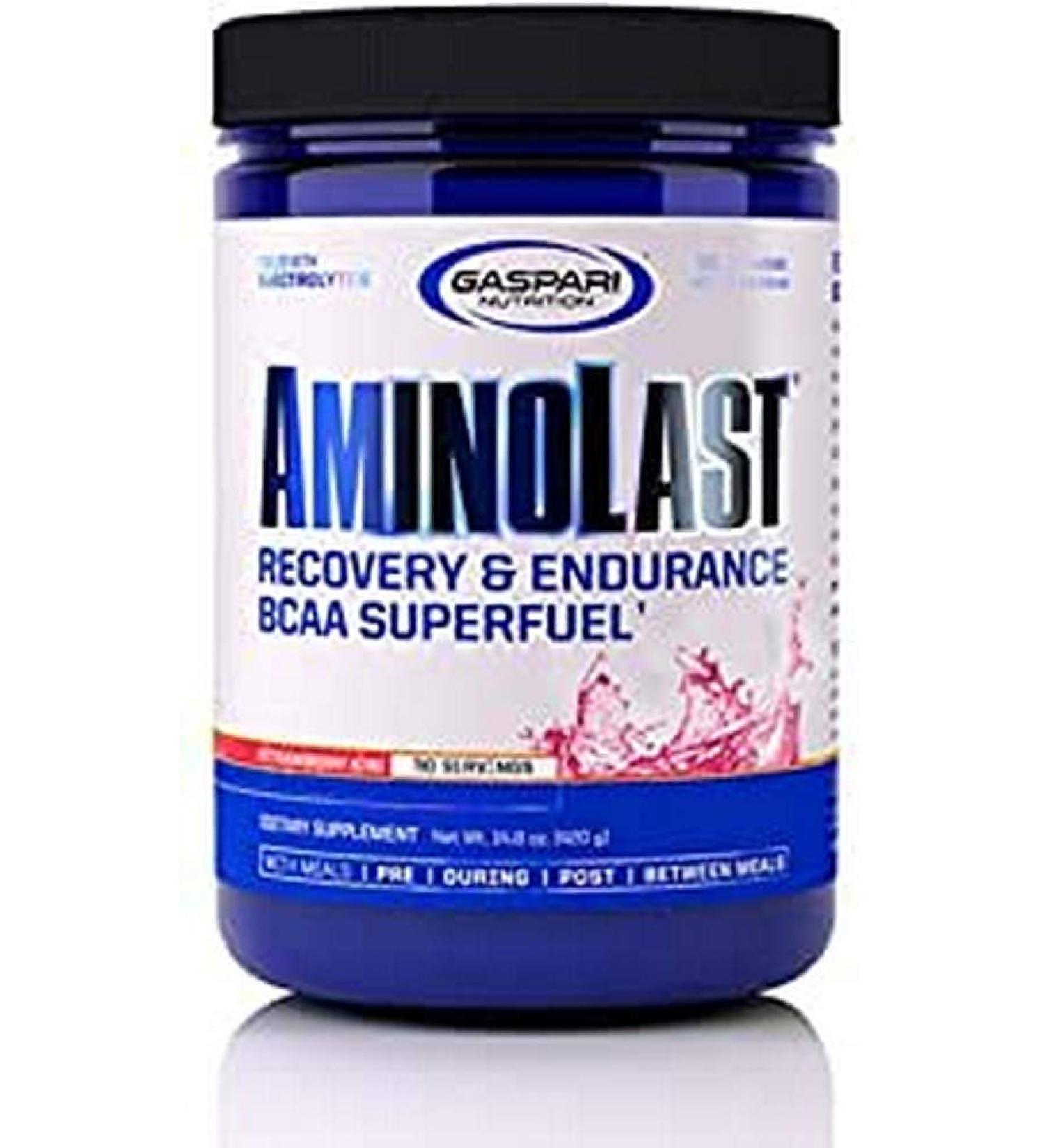 Gaspari Nutrition Aminolast BCAA Superfuel - Strawberry Kiwi 14.8 oz | Recovery & Endurance - Buy Online on GoSupps.com