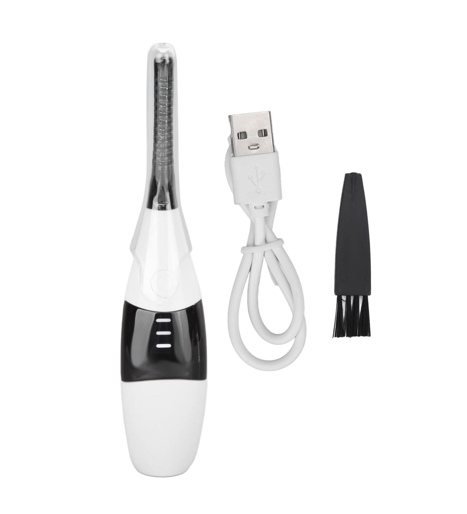 Qukaim Electric Lash Curler Electric Heated Eyelash Curler 3 Temperature Gears USB Rechargeable White - Buy Online on GoSupps.com