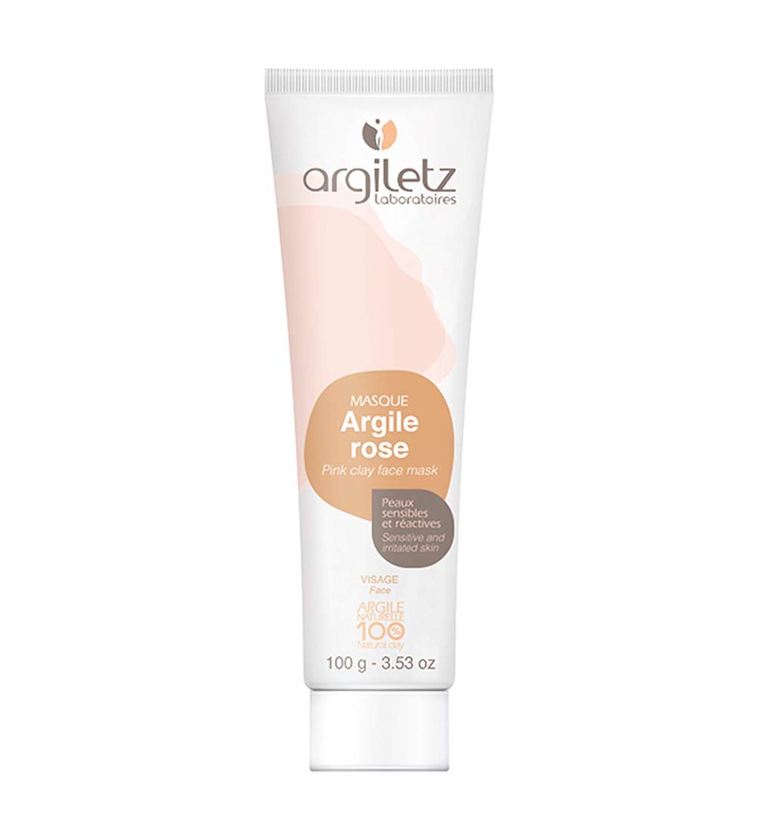 Argiletz Pink Clay Face Mask for Sensitive Skin - 100g | 100% French Sourced | Finest Quality Clay - Buy Online on GoSupps.com