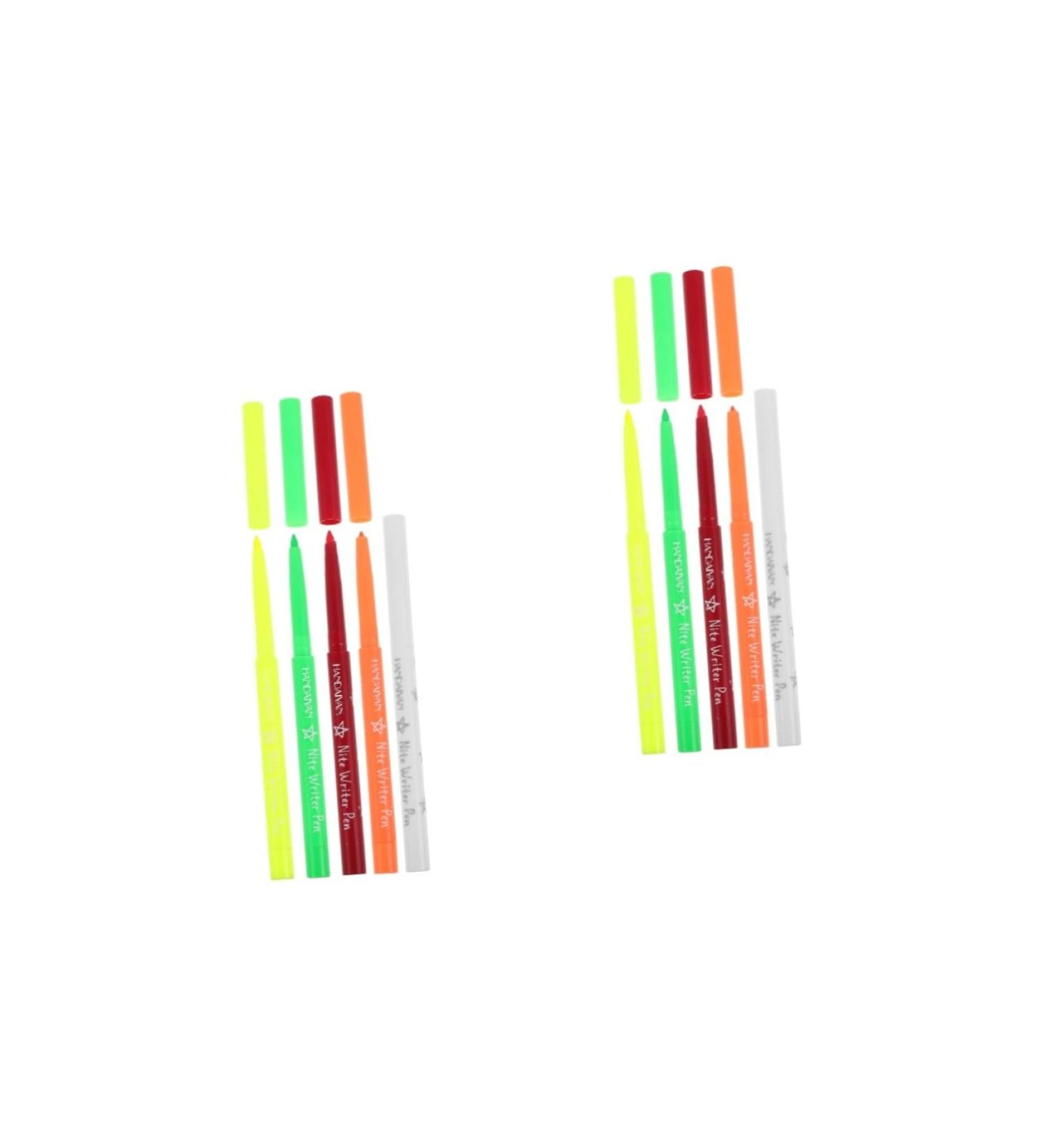 NOLITOY 10 Pcs Halloween Paint Pen Glow Eyeliner Pencil Eyeliner Fluorescence Make up Highlighter Plastic 12.00X0.80X0.80CMx2pcs Assorted Colorx2pcs - Buy Online on GoSupps.com