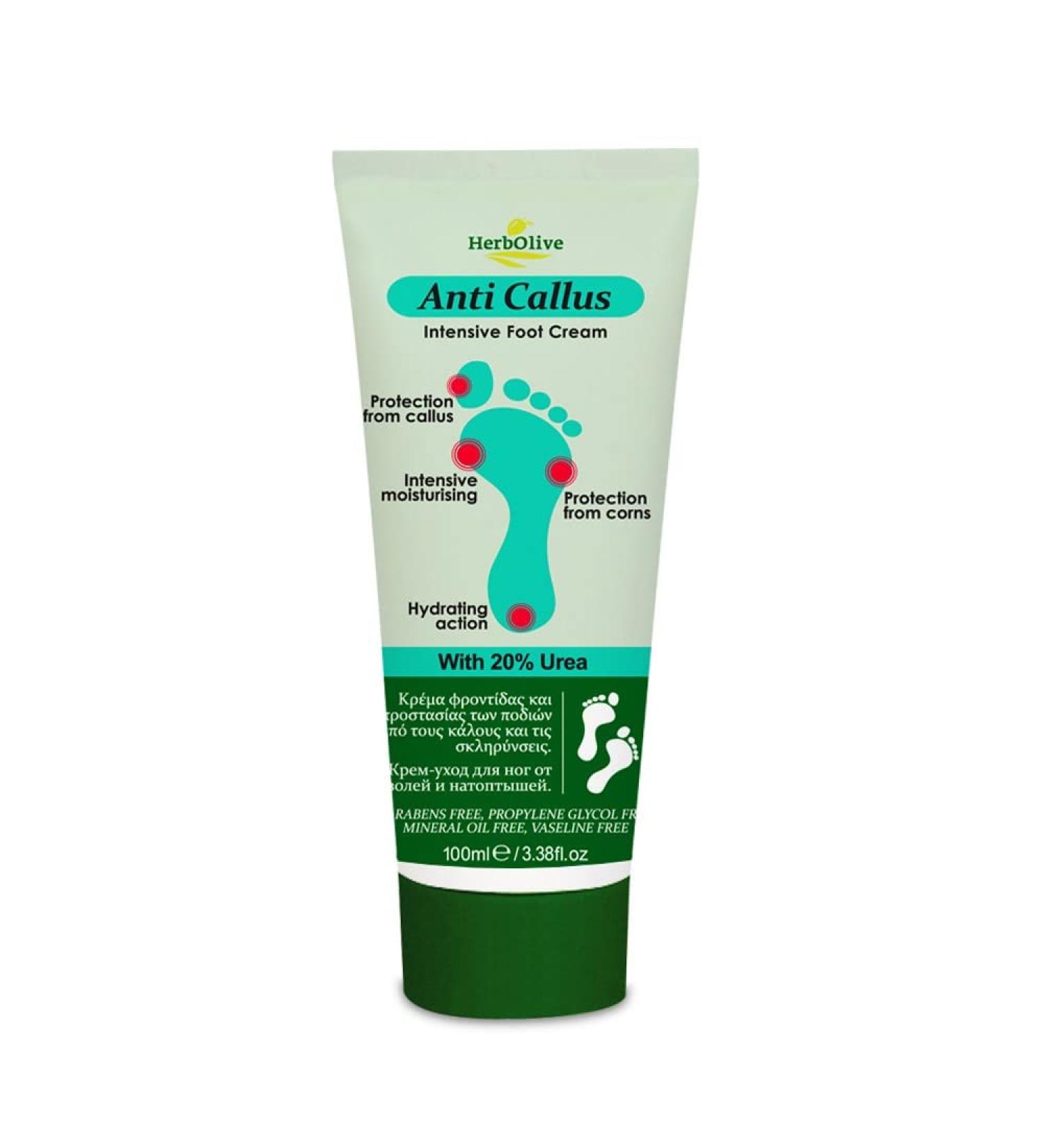 Herbolive Anticallus Intensive Foot Cream with 20% Urea 100 ml)