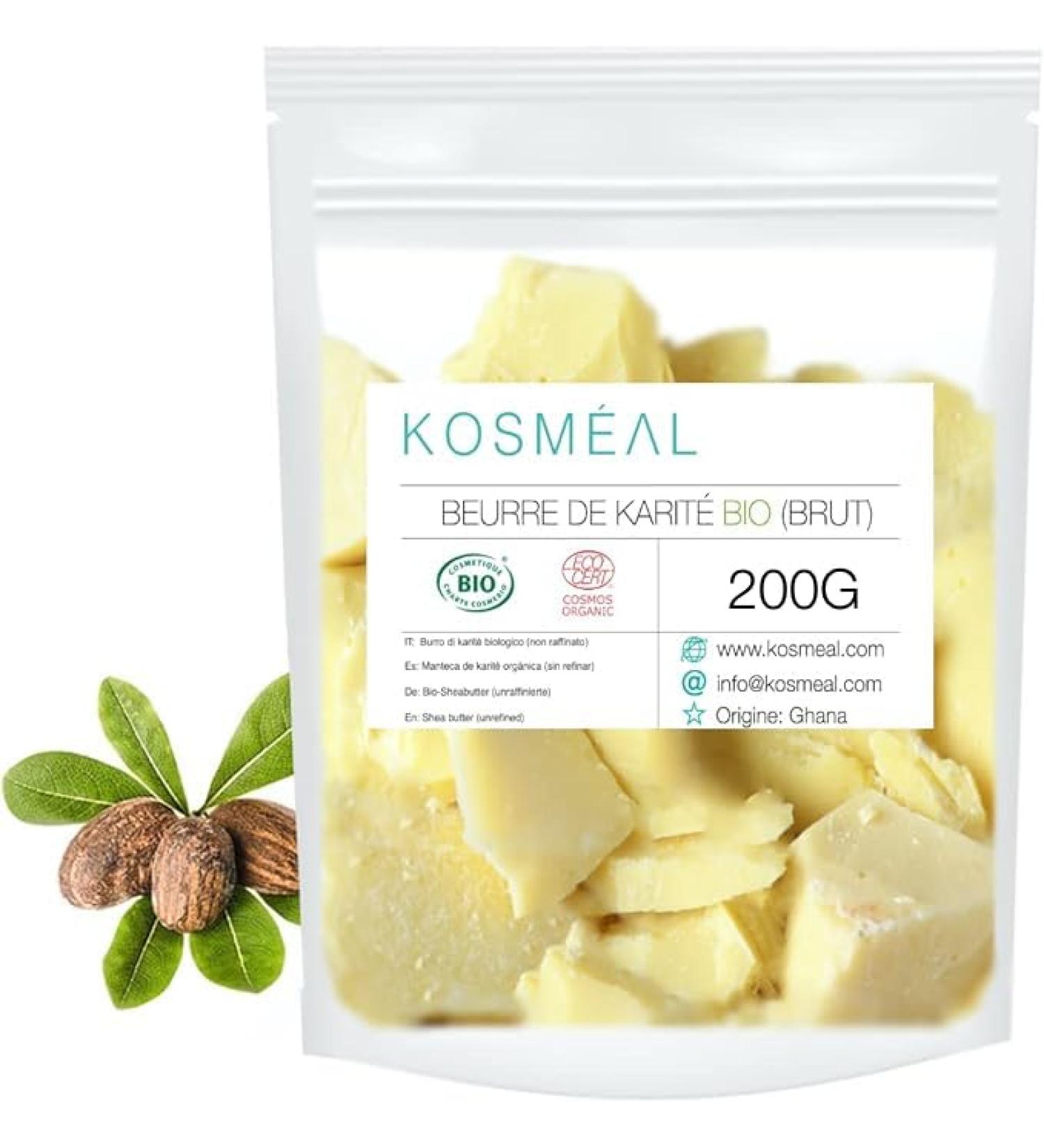 Beurre De Karit Brut BIO | co-Pack | 200G | Certifi COSM BIO et Ecocert - Buy Online on GoSupps.com