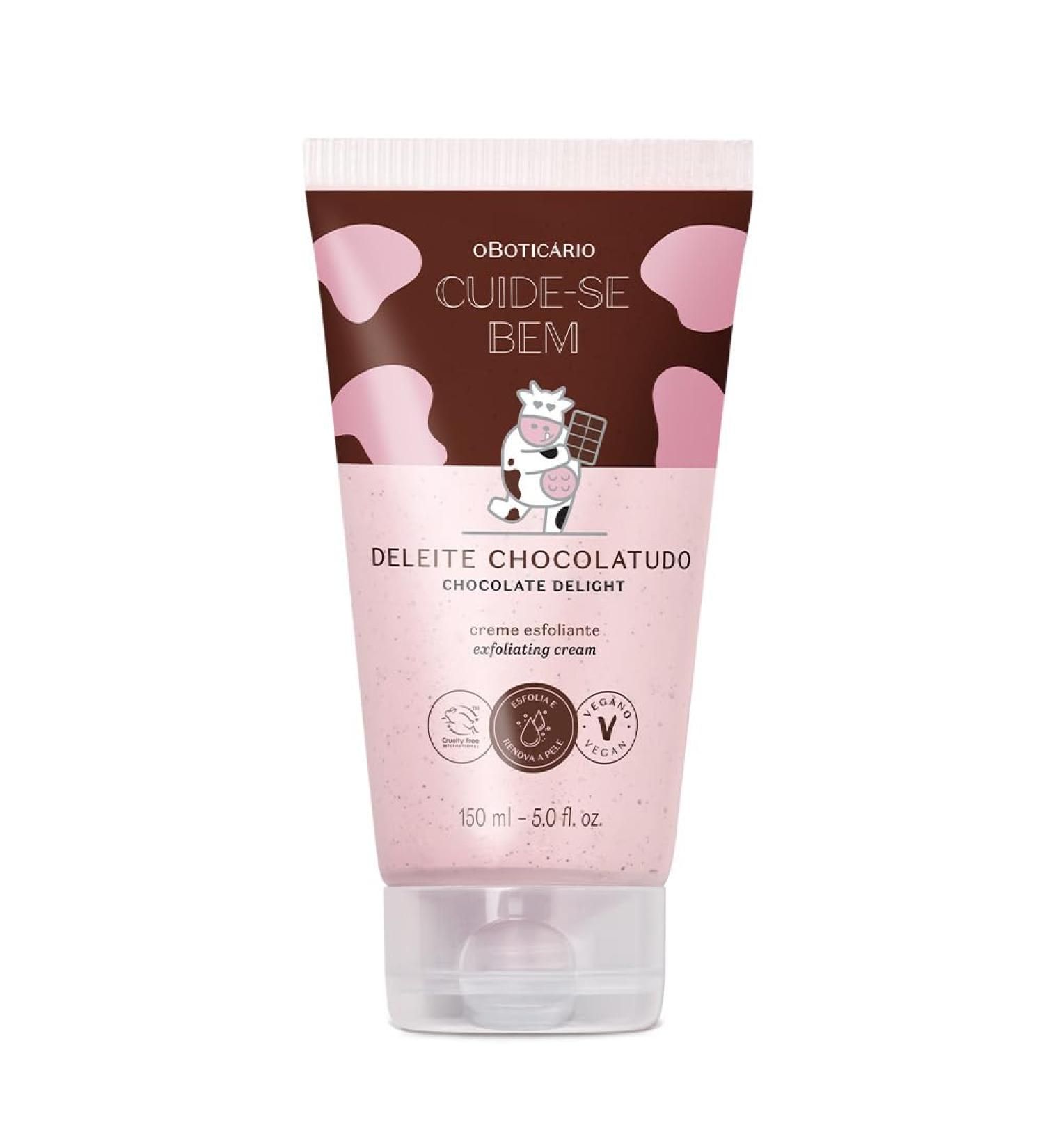  O BOTICARIO O Botic rio Cuide-se Bem Chocolate Body Scrub Delight | Body Scrub Woman Scented Removes Impurities Vegan 150g - Buy Online on GoSupps.com