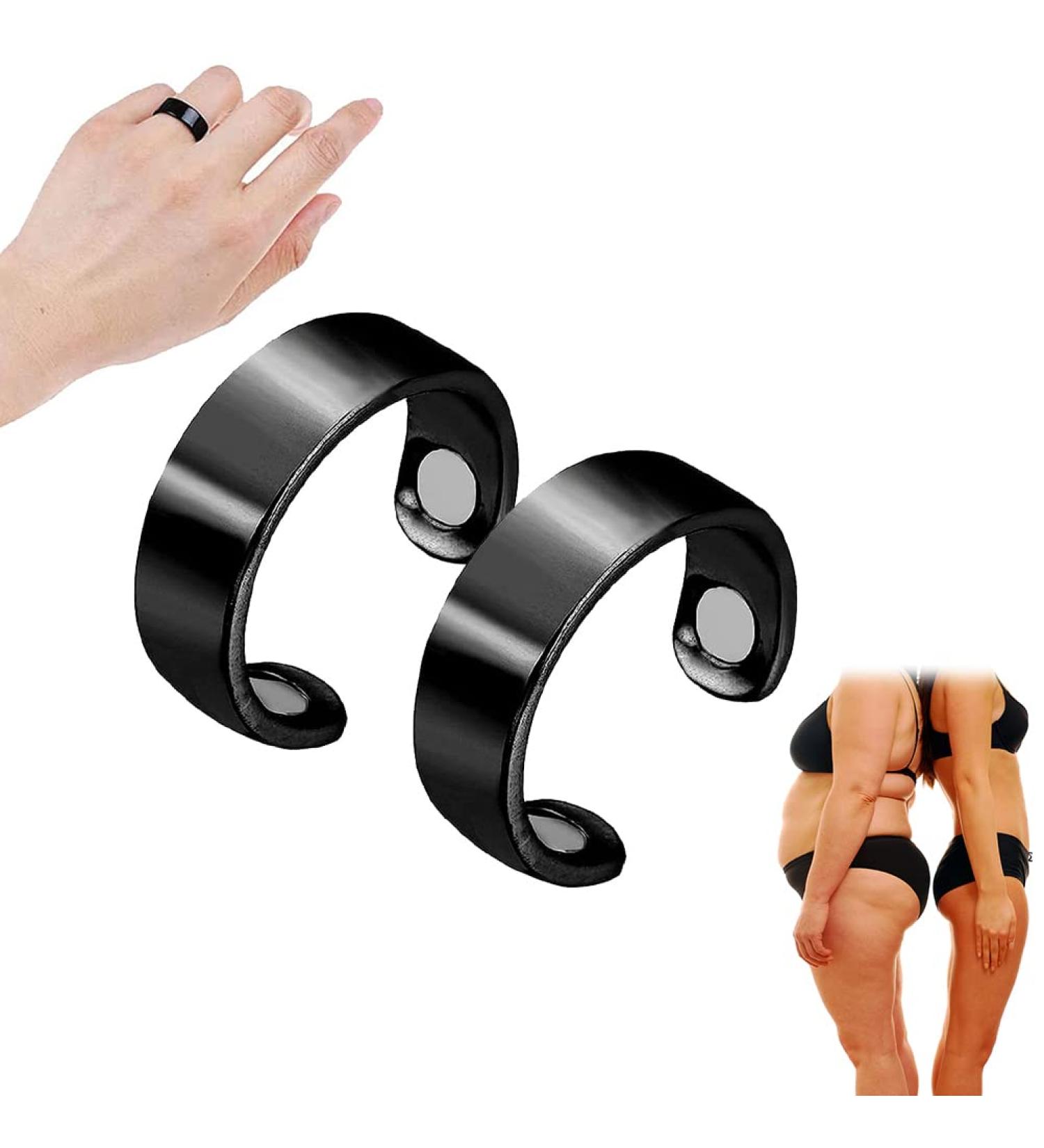 Supyini Lymphatic Drainage Magnet Ring - 2-Piece Slimming & Blood Sugar Control Adjustable Therapeutic Rings - Buy Online on GoSupps.com