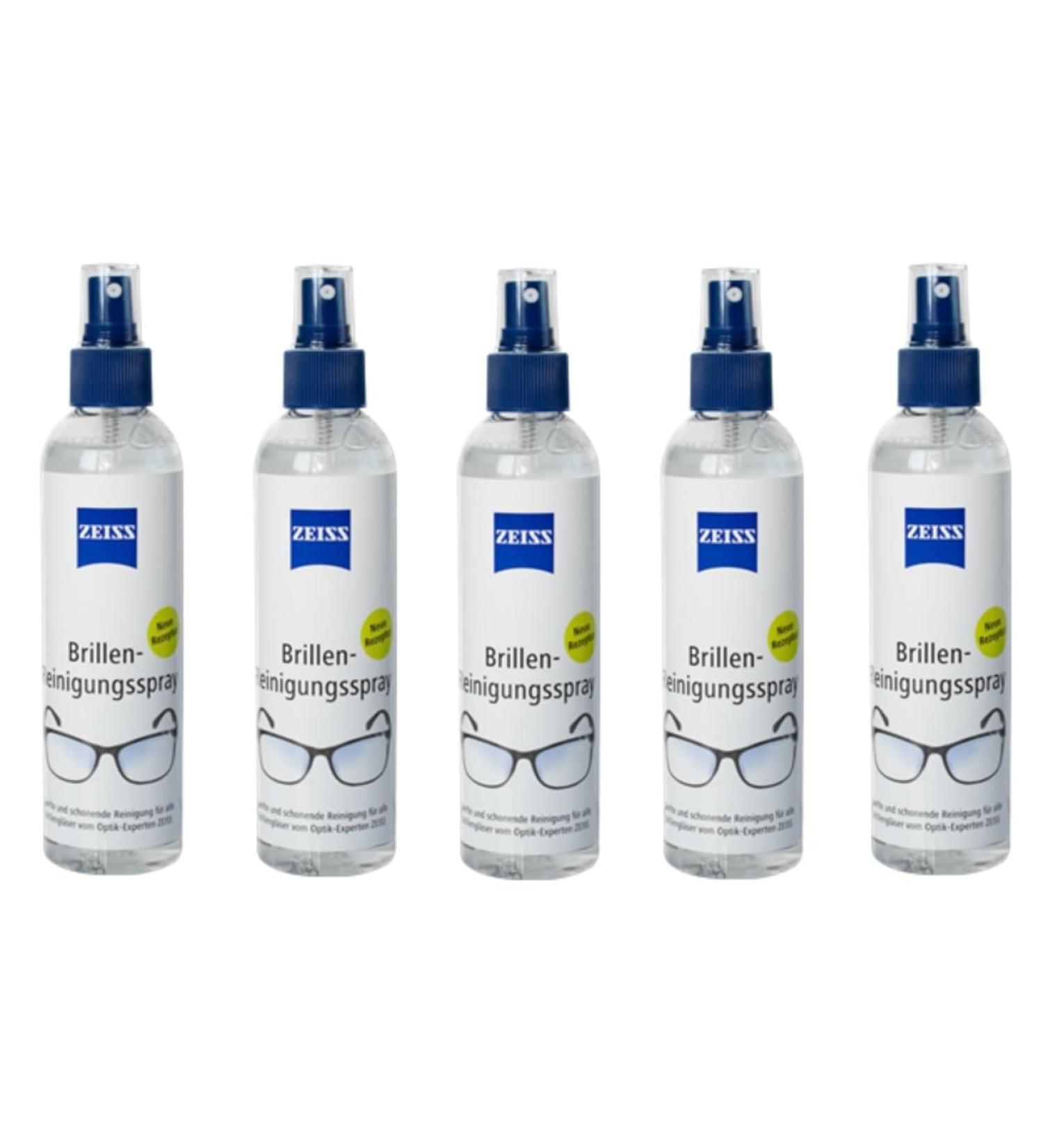 ZEISS eyeglass cleaning spray for gentle & thorough cleaning of your lenses - alcohol-free - Megapack 5