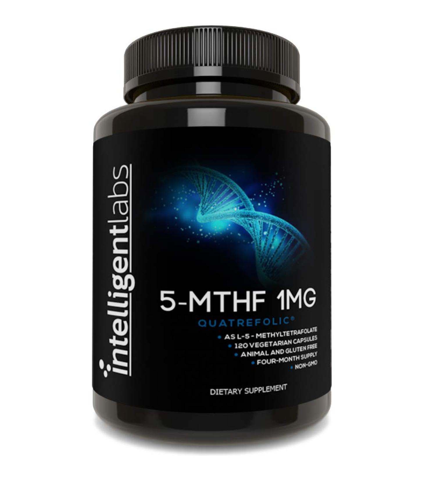 Intelligent Labs 1MG 5-MTHF Methylfolate 120 Capsules - 4 Months Supply - Buy Online on GoSupps.com