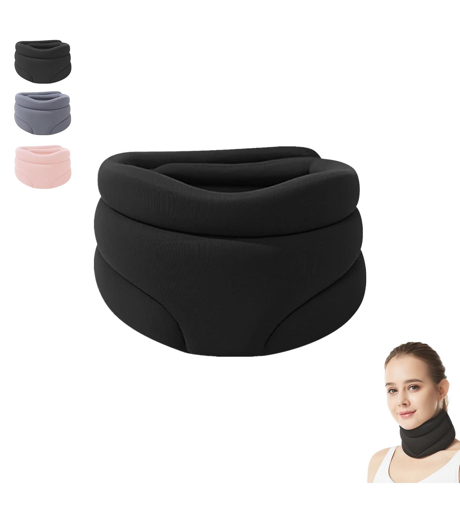 Cervicorrect Neck Brace by Healthy Lab Co | Soft Foam Neck Support for Pain Relief | Ideal for Sleeping | Unisex | Black - Buy Online on GoSupps.com