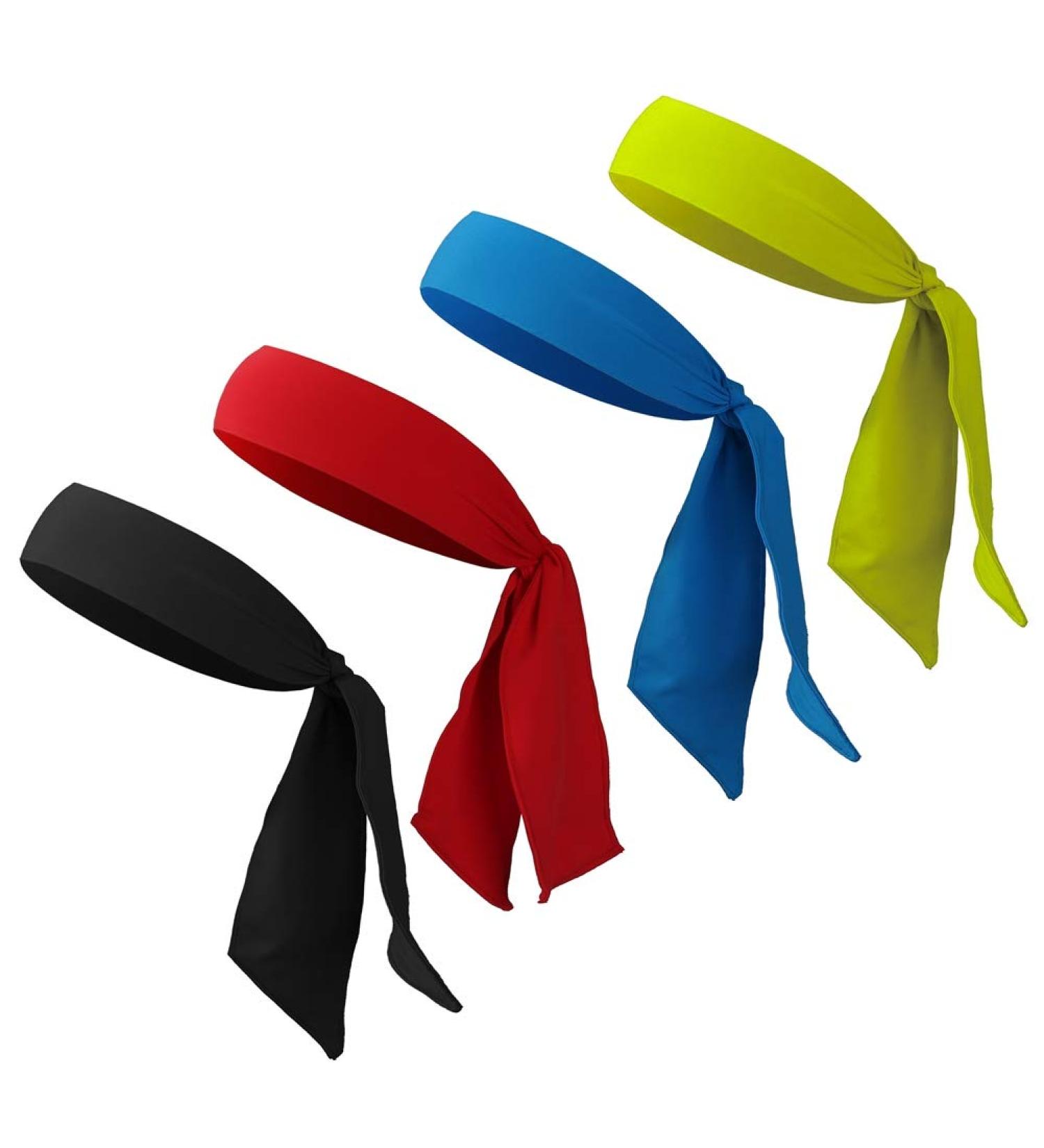 4-Pack Adjustable Sports Headbands for Men & Women | Ideal for Running Training Tennis & More - Buy Online on GoSupps.com