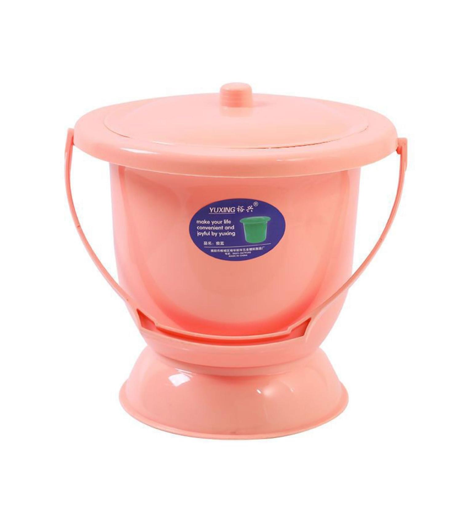 NEDLON Portable Spittoon with Handle Potty Urinal Chamber Pot Urine Bucket with Lid for Household Adults Pregnant Unisex (Color : Orange) - Buy Online on GoSupps.com