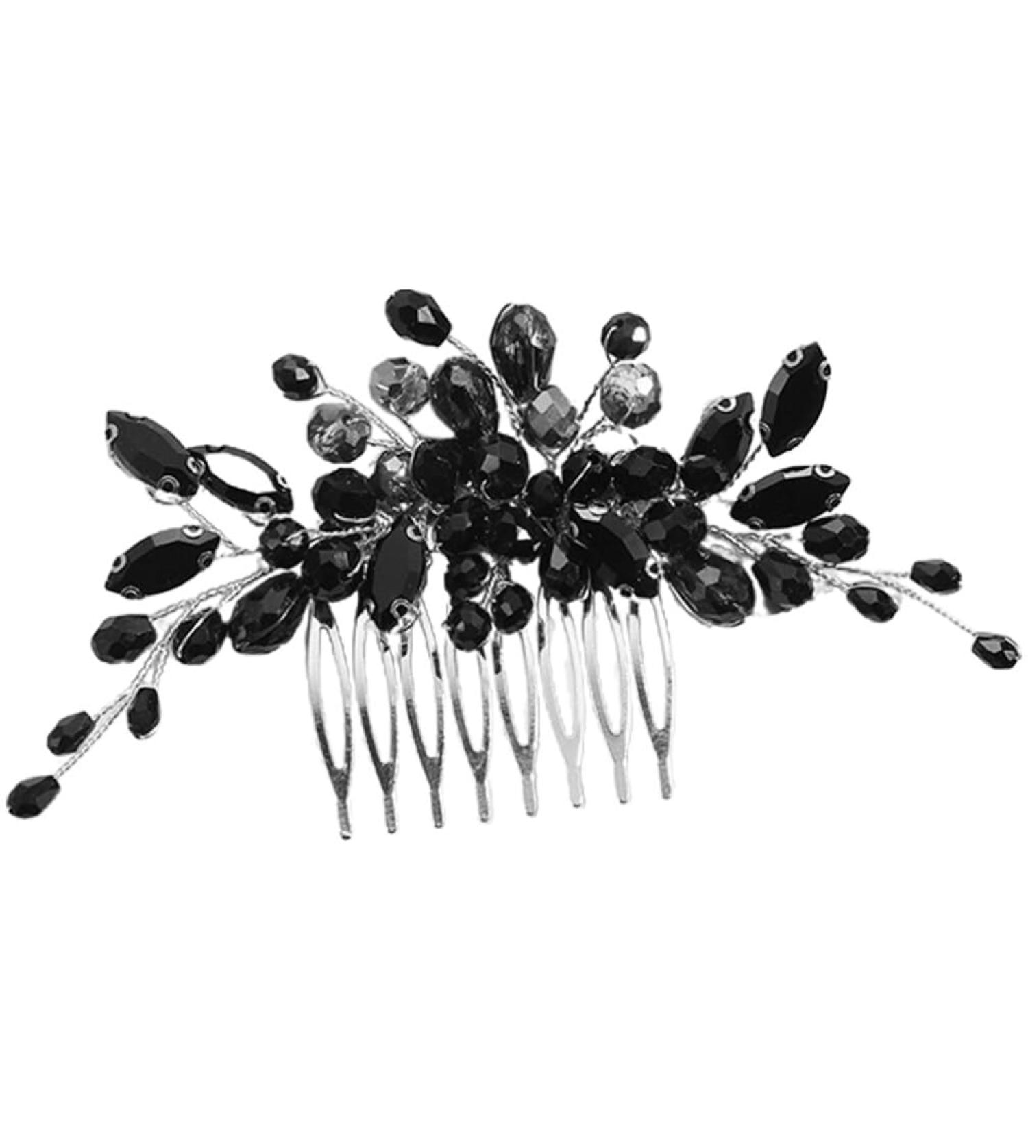 Beaupretty Hair Comb Decor Comb Crystal Women's Hair Wedding Hair Side Comb - Buy Online on GoSupps.com