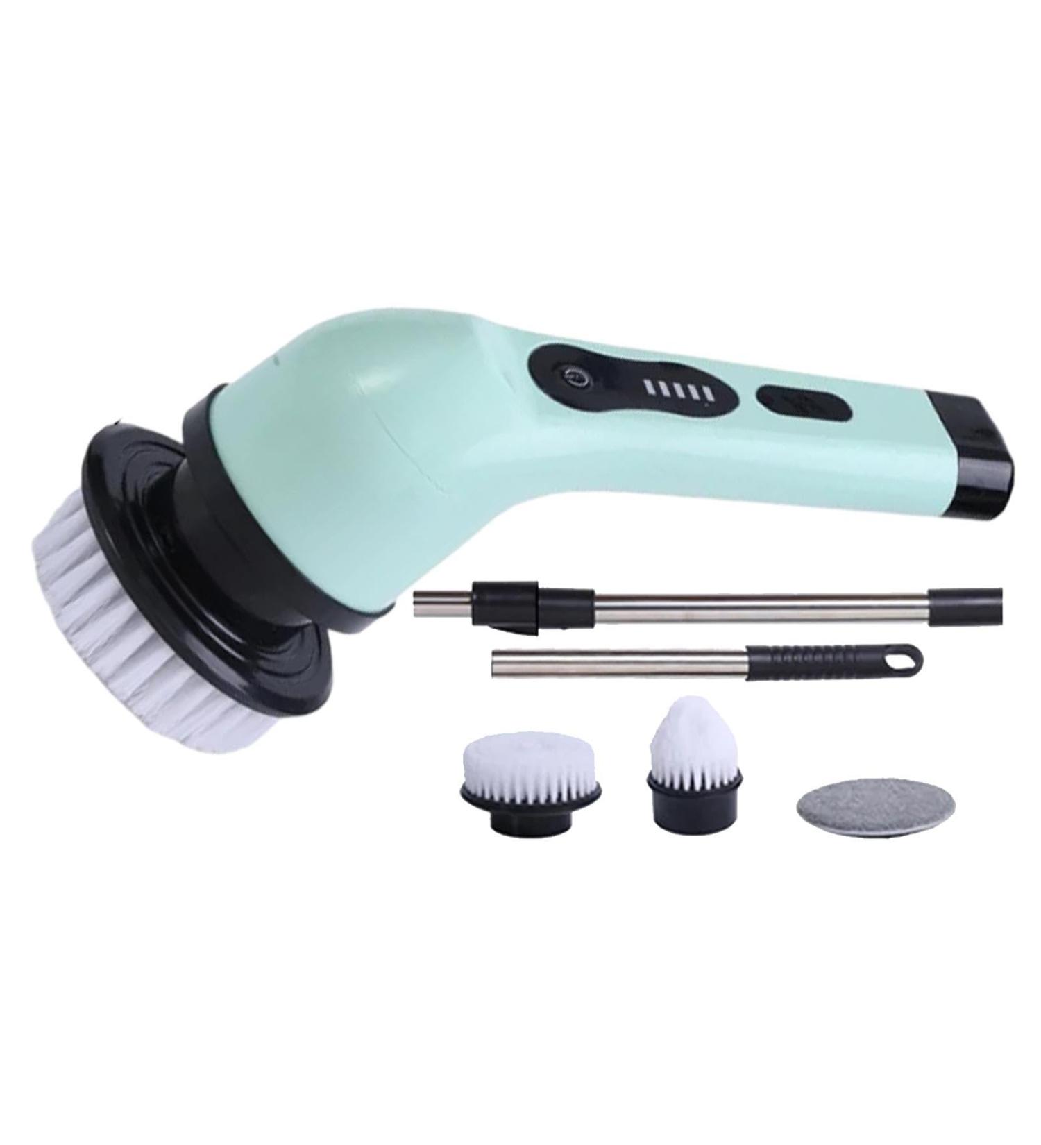 Electric Scrubber 5w Electric Brush Cleaner Rotating Cleaning Brush Cleaning Brush with Adjustable Extension Cordless Cleaning Brush for Bathroom Floor Sink Window Blue - Buy Online on GoSupps.com
