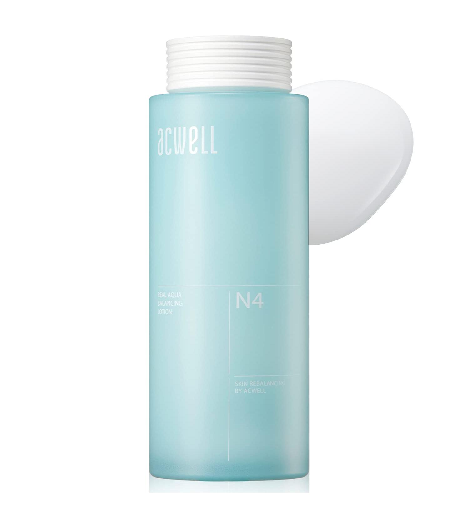 ACWELL Real Aqua Balancing Face Lotion 4.7 fl.oz Hydrating & Soothing Formula for Oily & Sensitive Skin Sebum Control & Blemish Relief - Buy Online on GoSupps.com