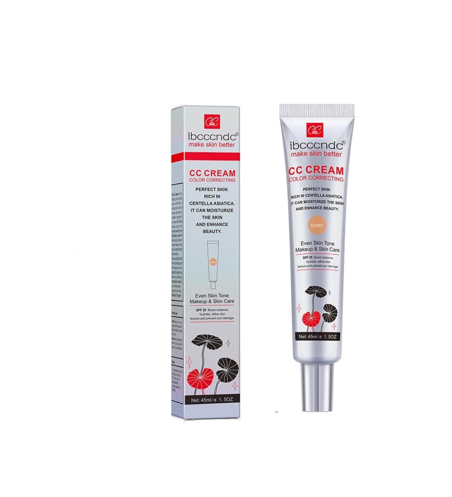 Generic CC Cream Concealer with Centella Asiatica Moisturizing Pore Care Formula for Before Foundation Application Ibcccndc (ibcc Centella cc Cream #1 (dark) 45ml) 1 Ounce (Pack of 1) ibcc Centella cc Cream #1 (dark)